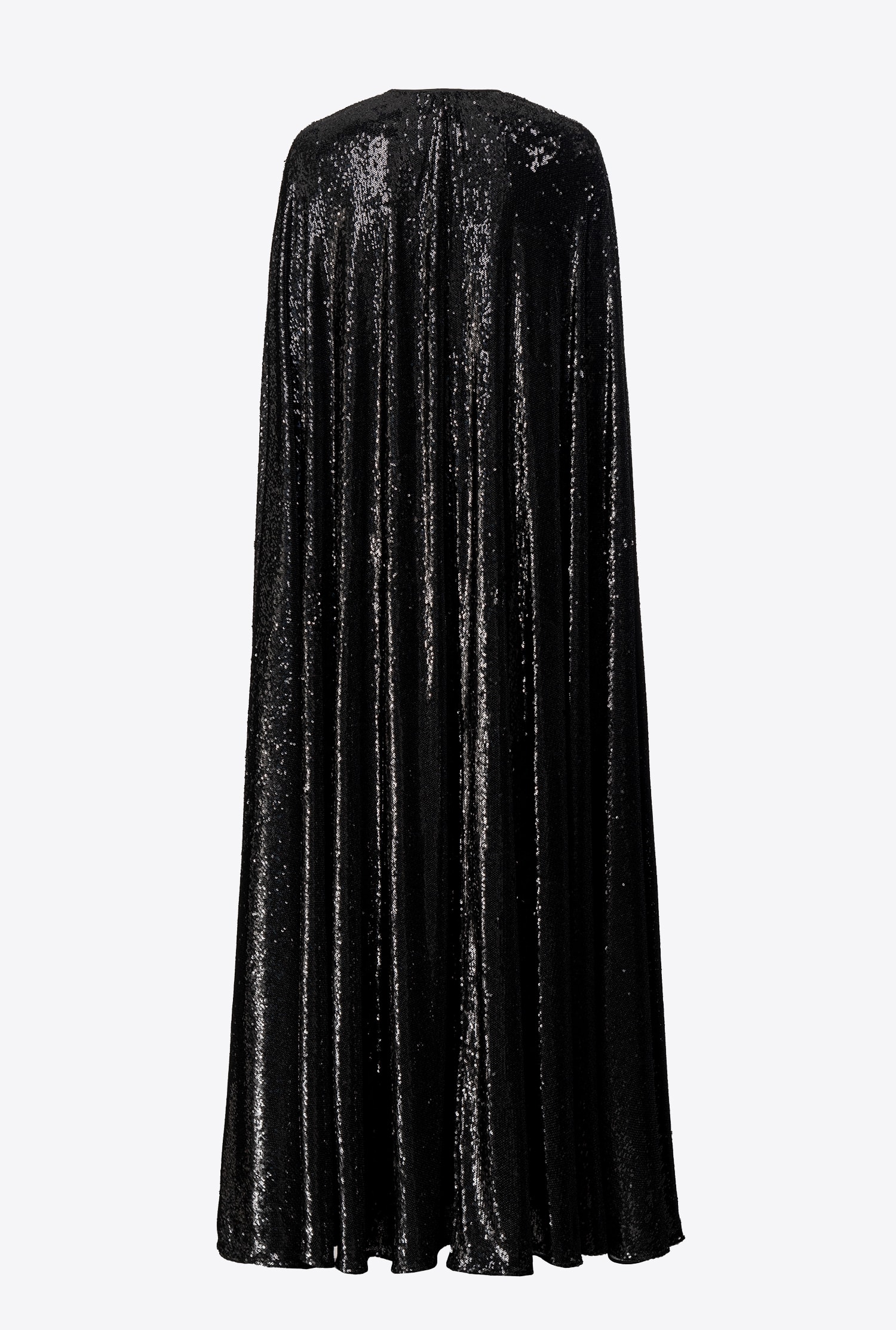 Long cape with sequins all over