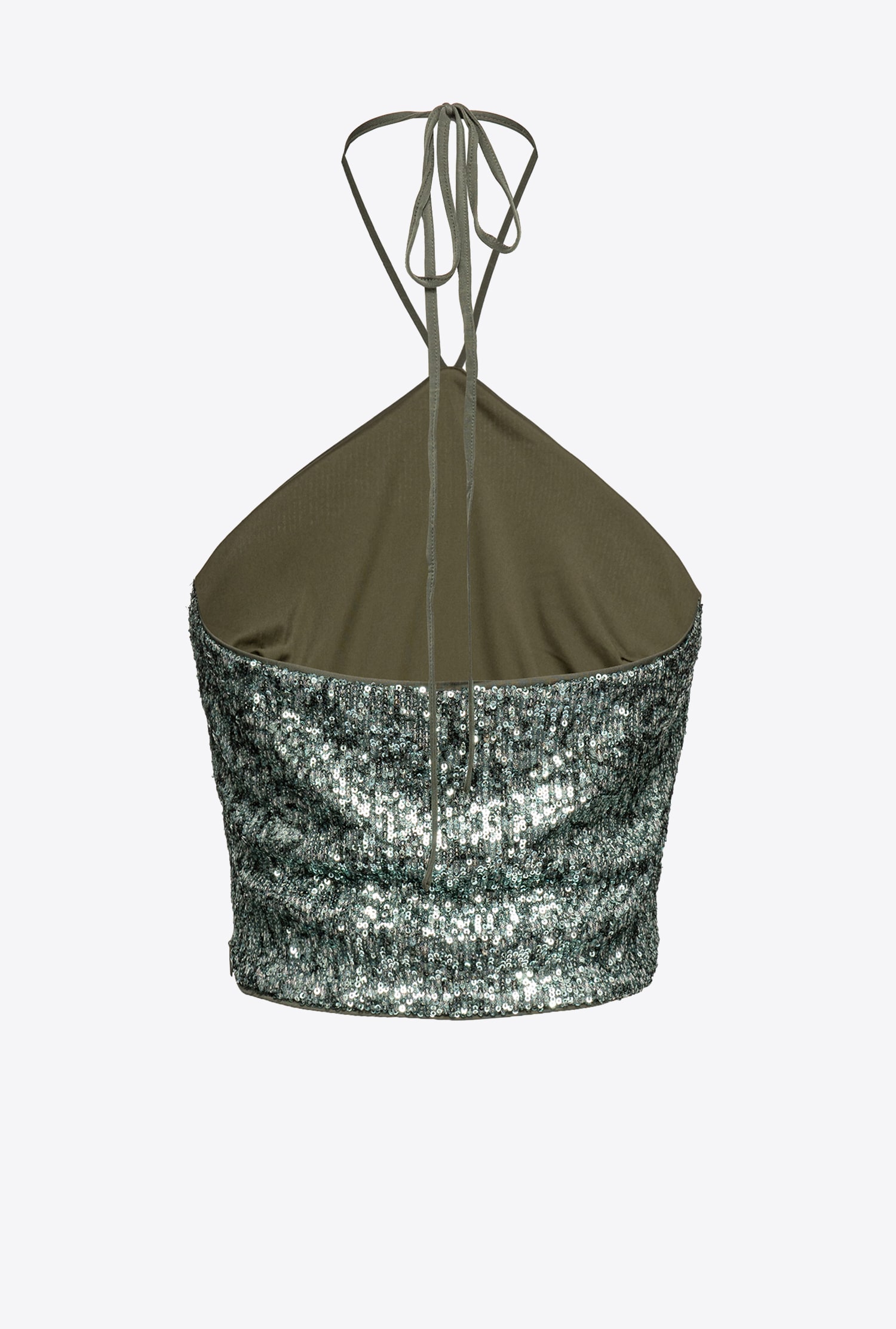 Floral sequinned top