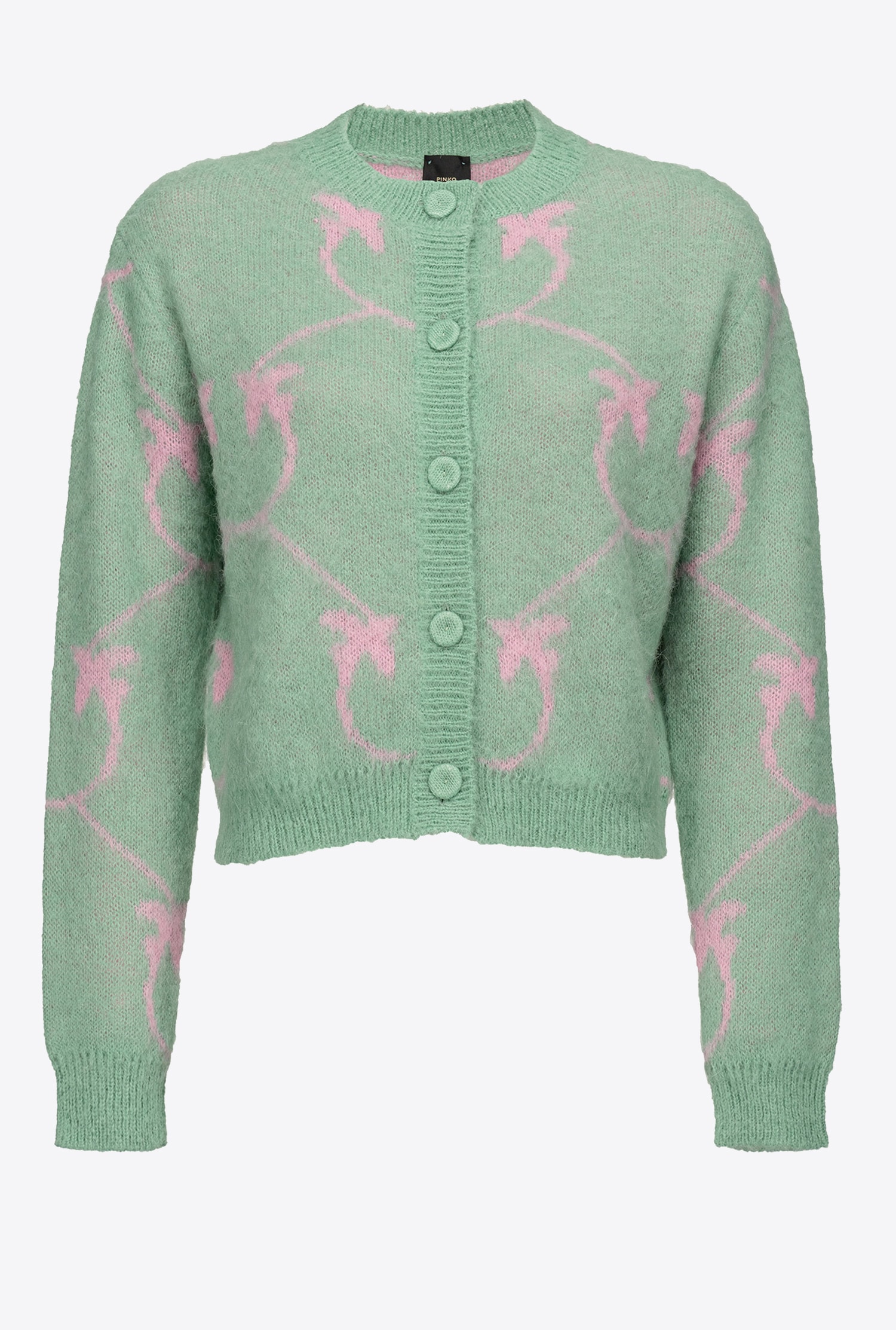 Cropped Monogram jacquard cardigan