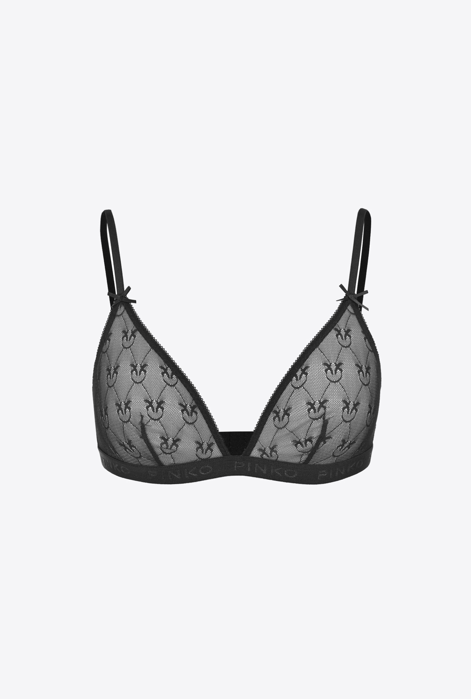 Lace triangle bra