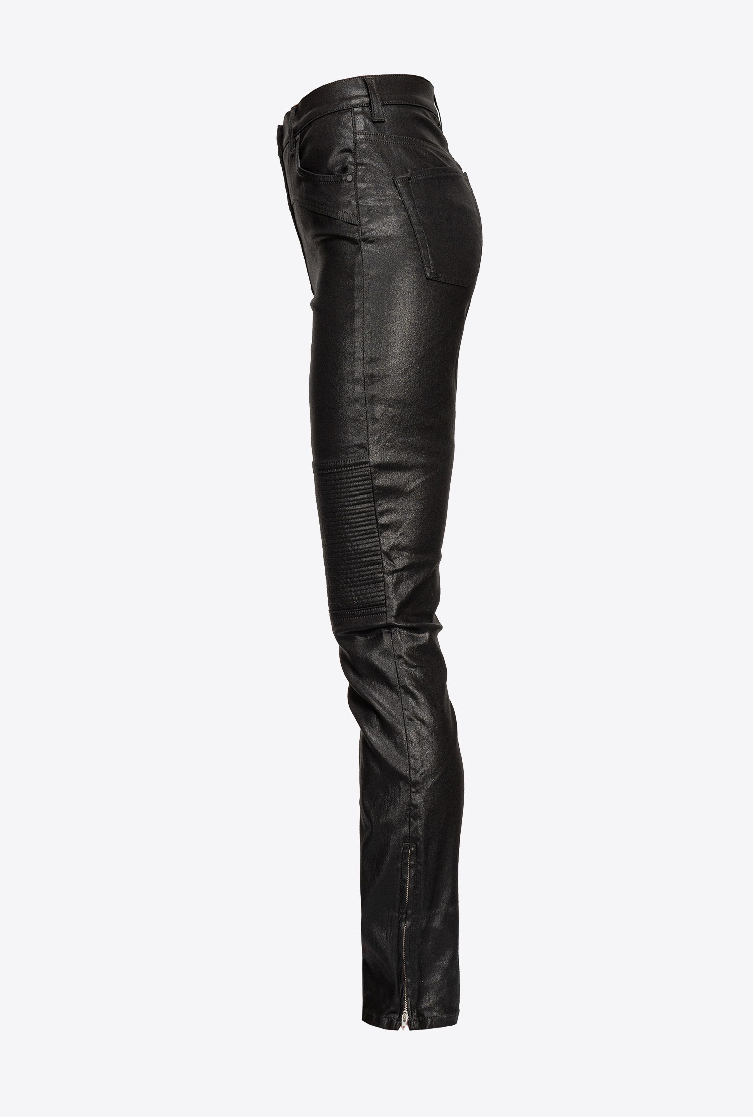 Skinny biker trousers