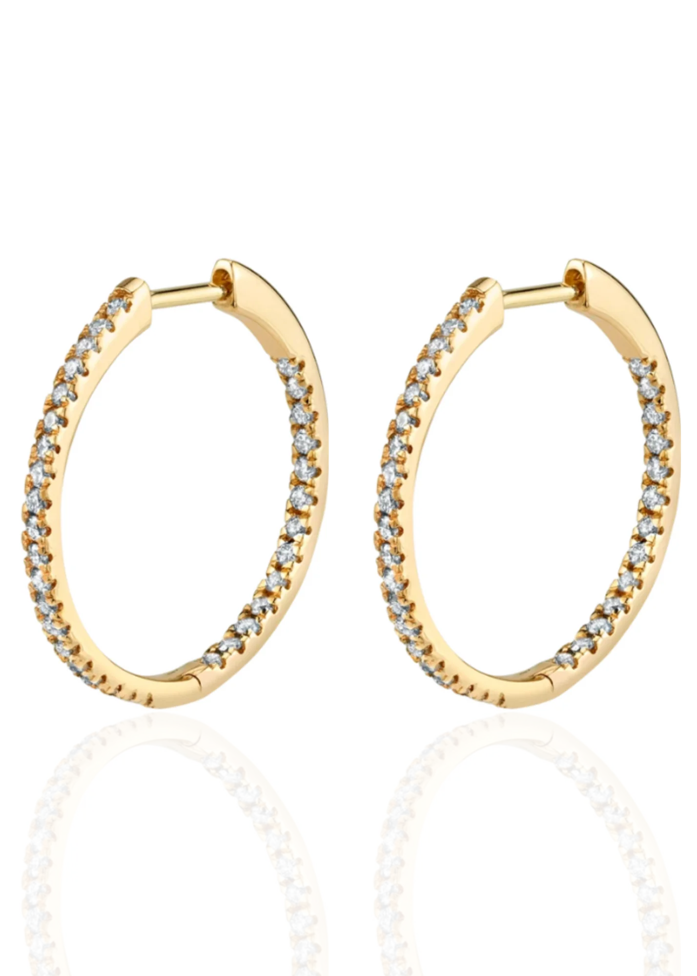 Hoops mediana clasica dorada