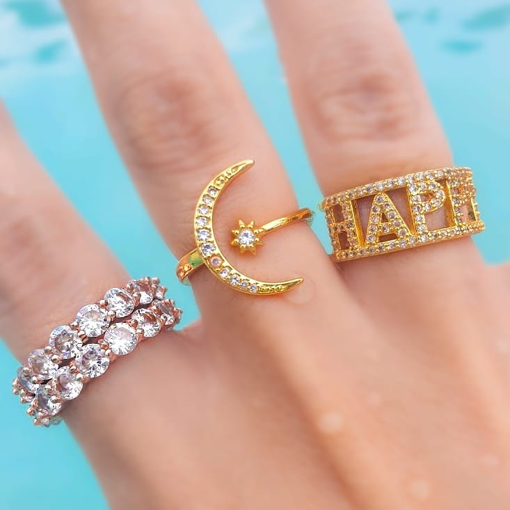 Anillo Luna y Estrella