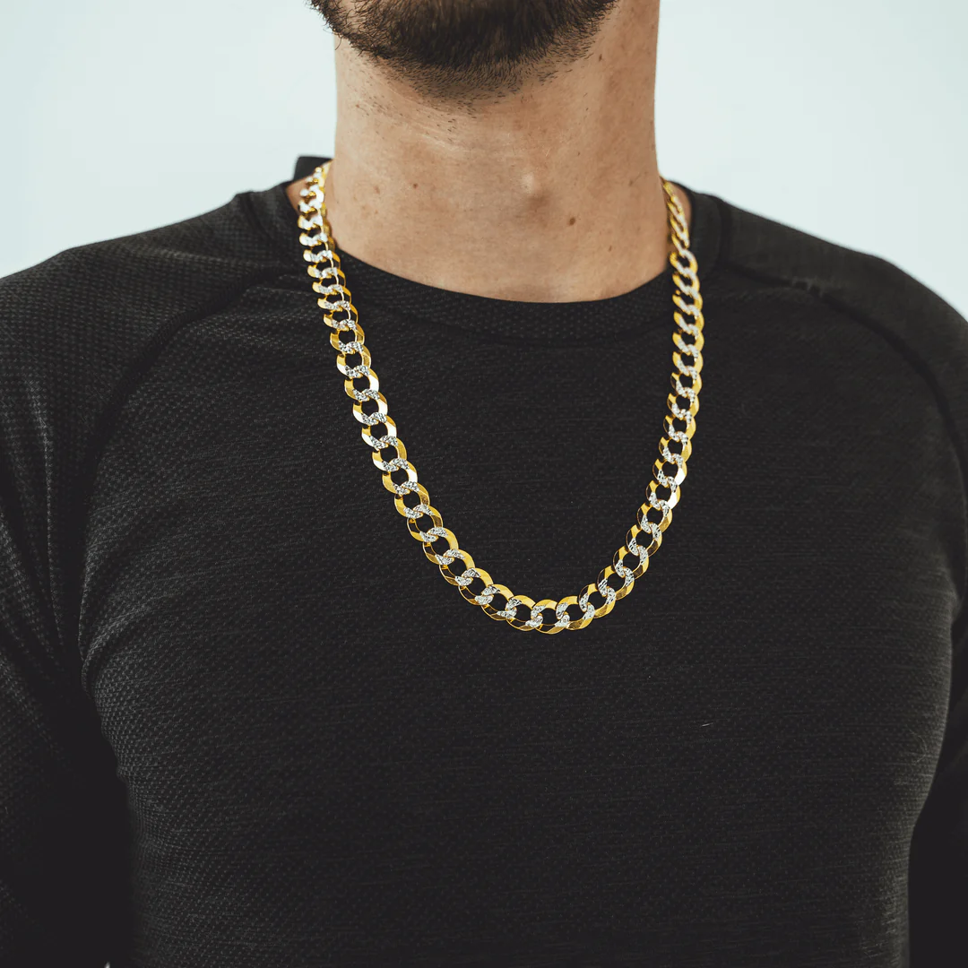 Pave Curb Link Chain