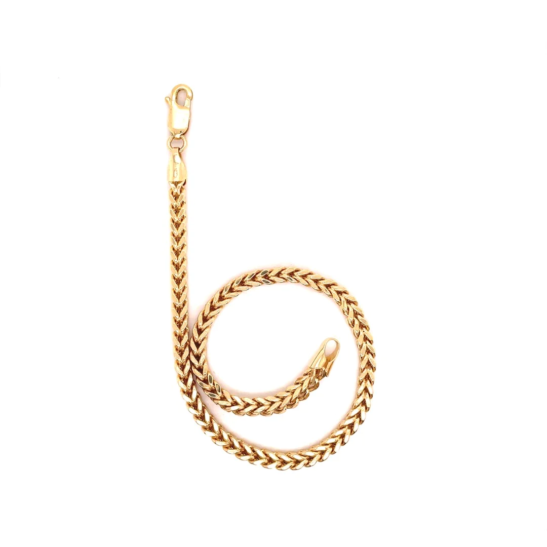 Gold Hollow Franco Bracelets