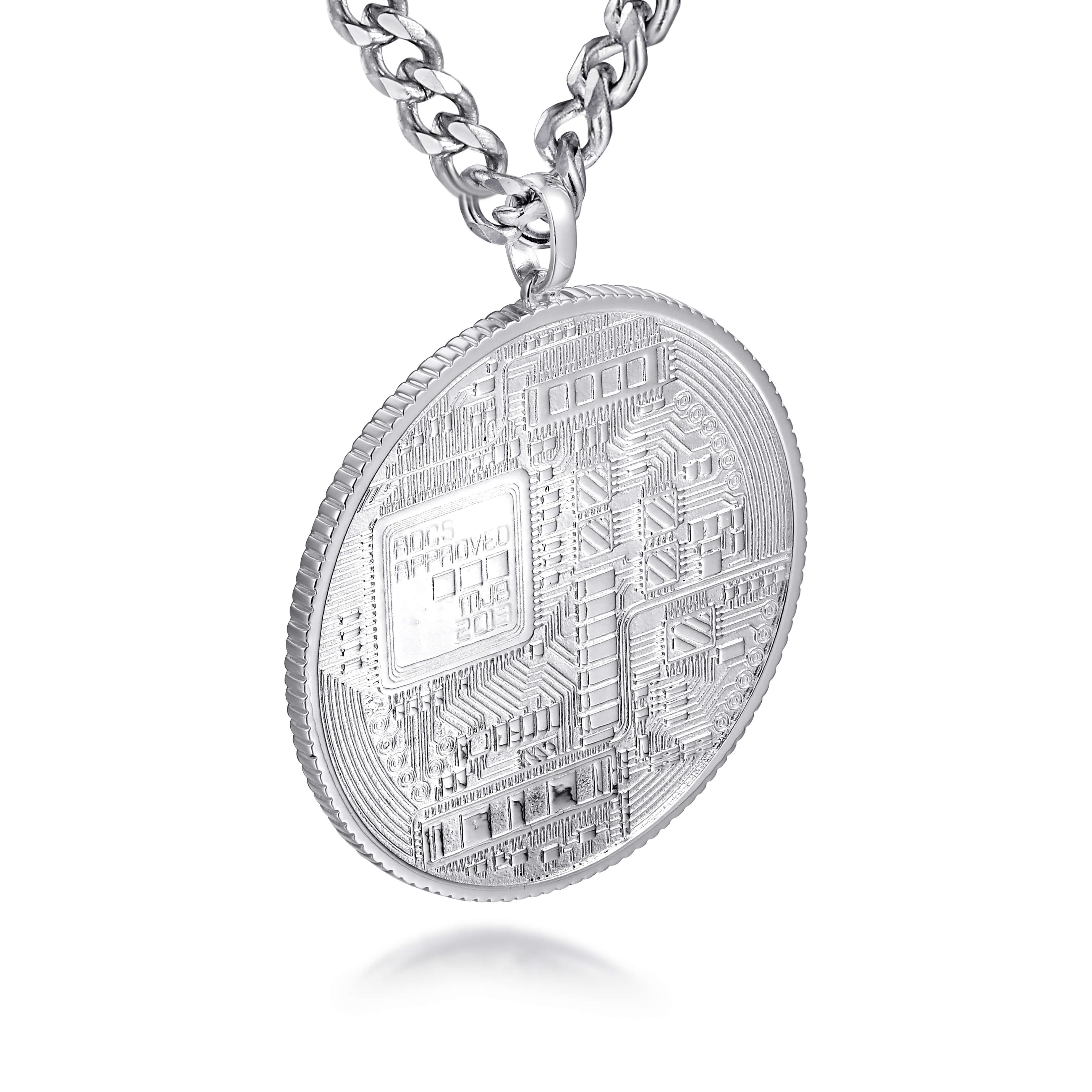 Microchip Bitcoin Pendant
