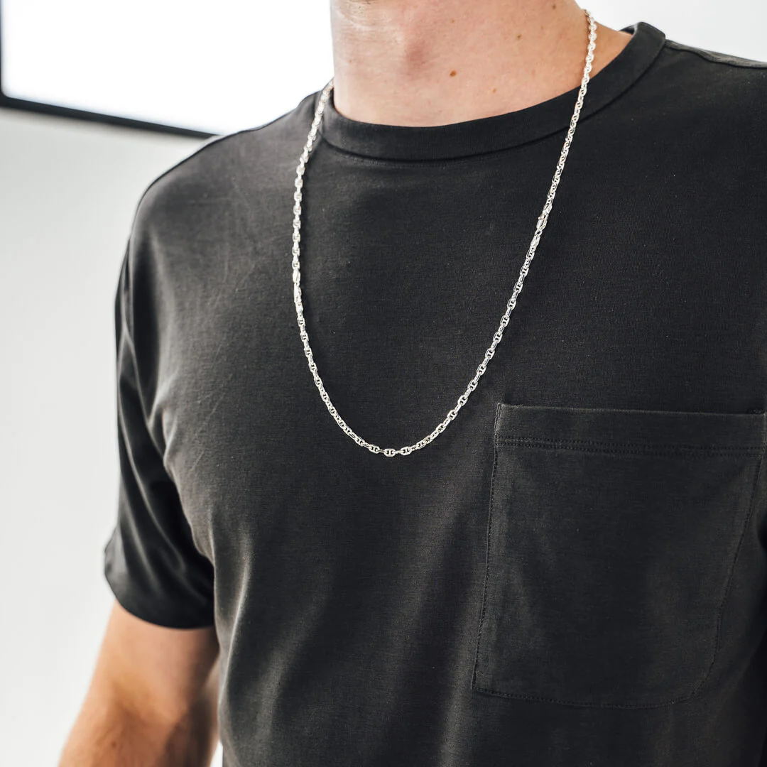 Sterling silver anchor chain