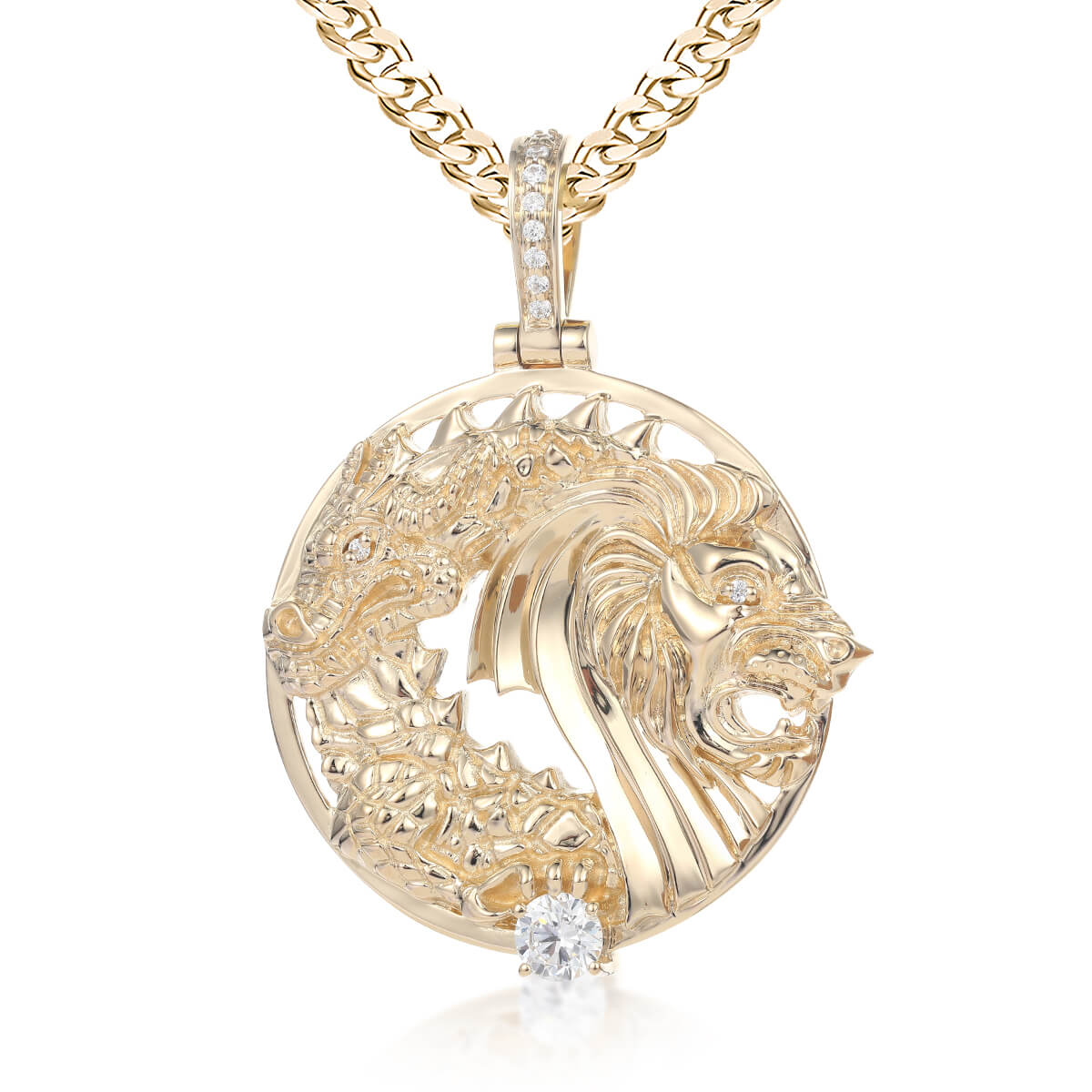 Dragon and Lion Pendant
