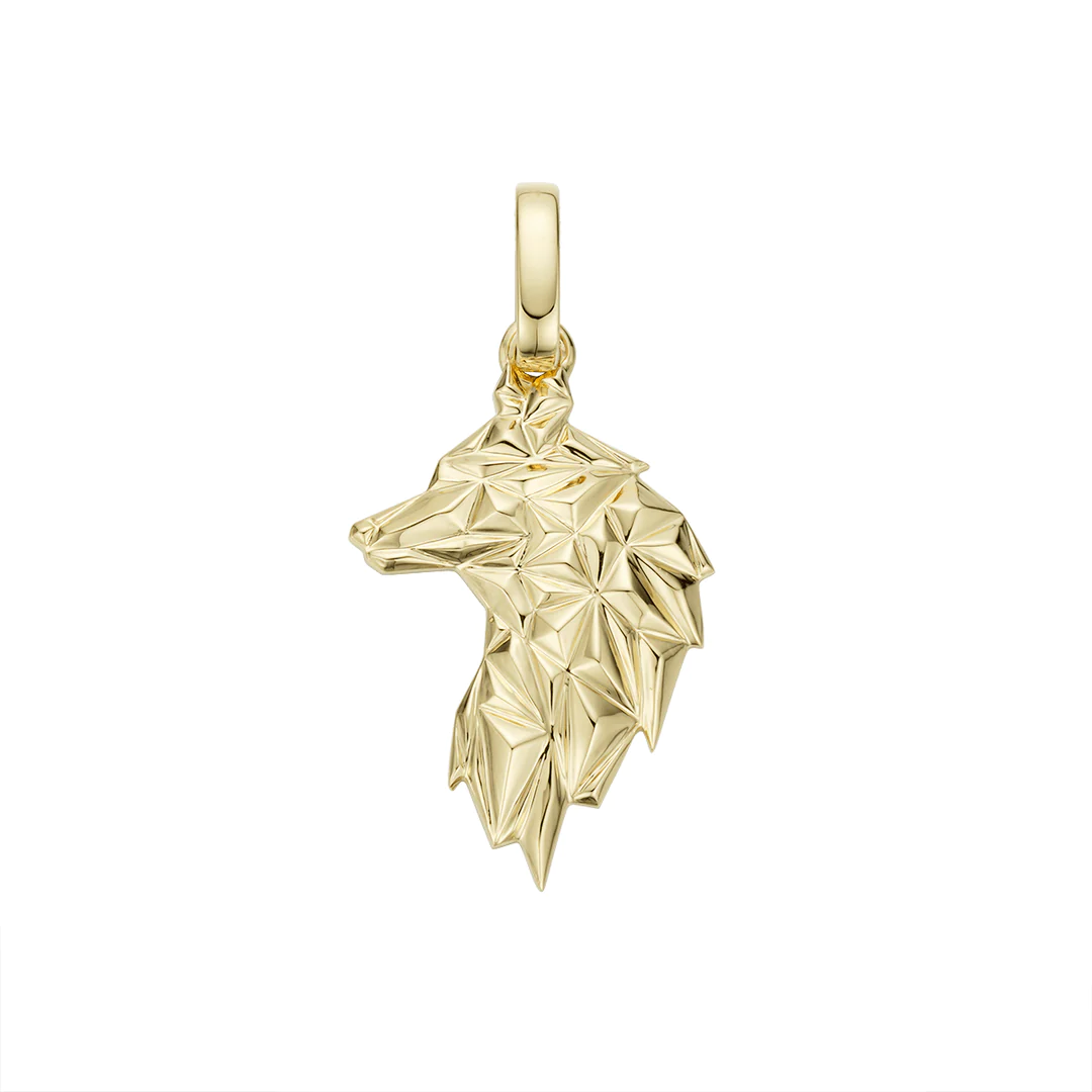Polygon Wolf Pendant