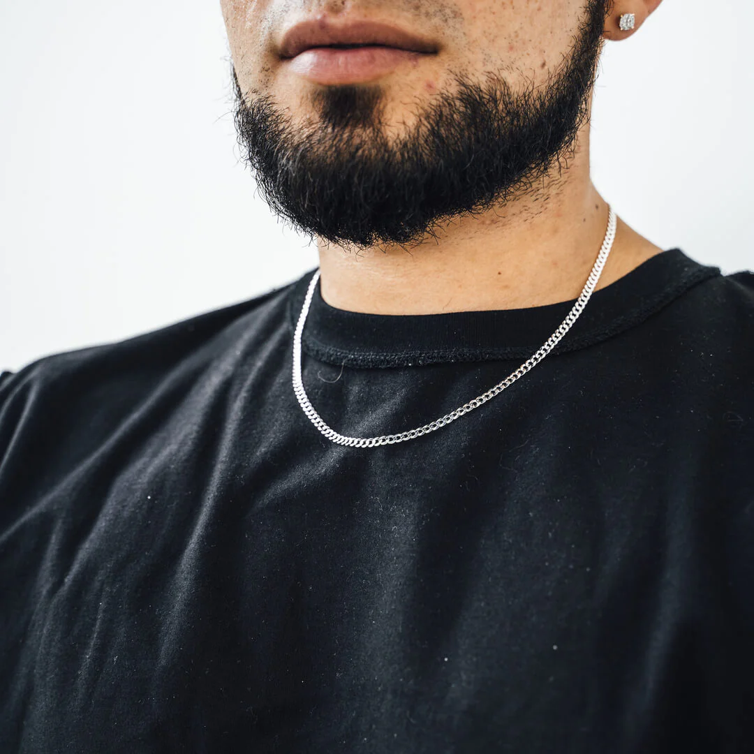 Silver Curb Link Chains