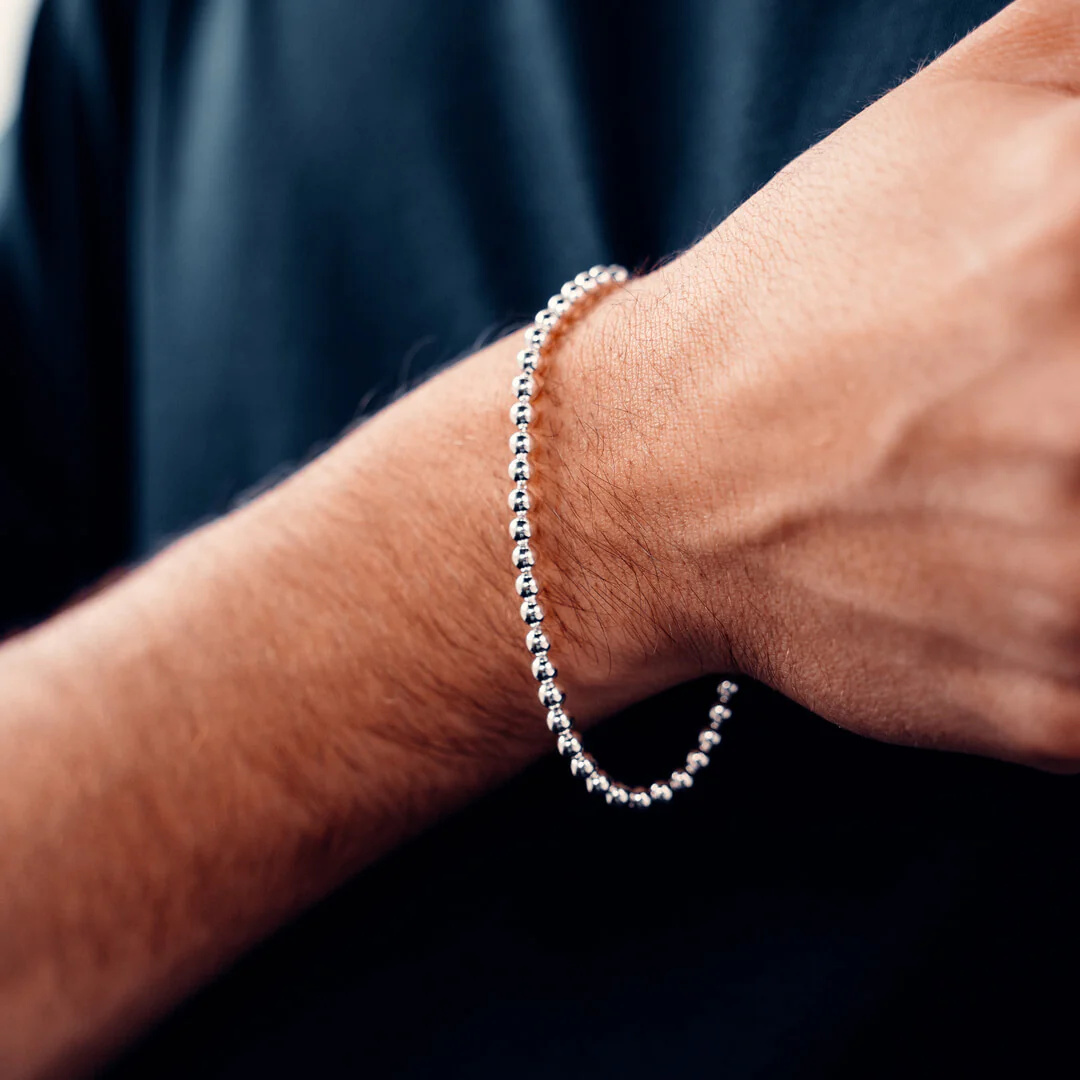 Sterling Silver Bead Bracelet