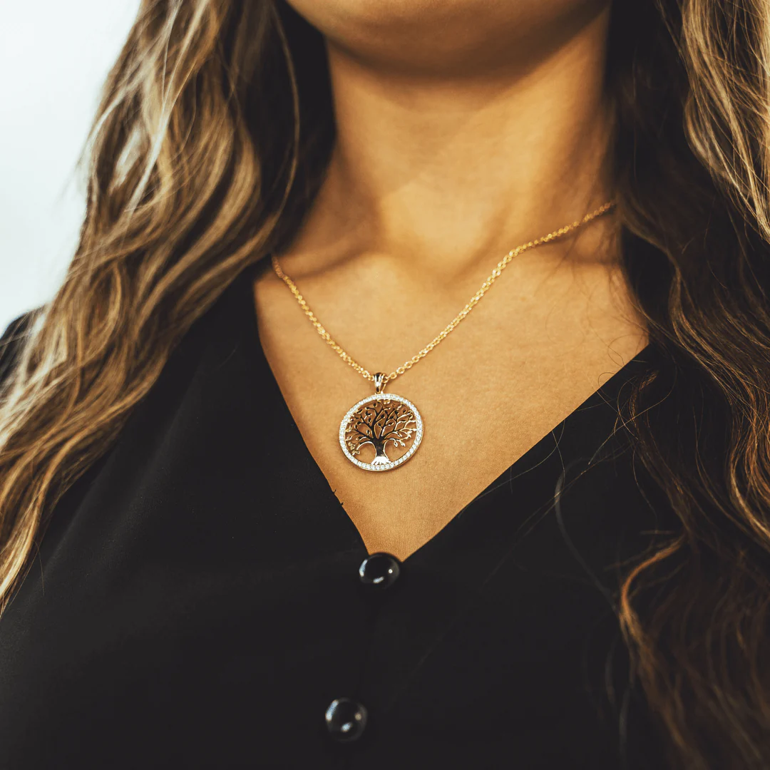 CZ Tree of Life Pendant