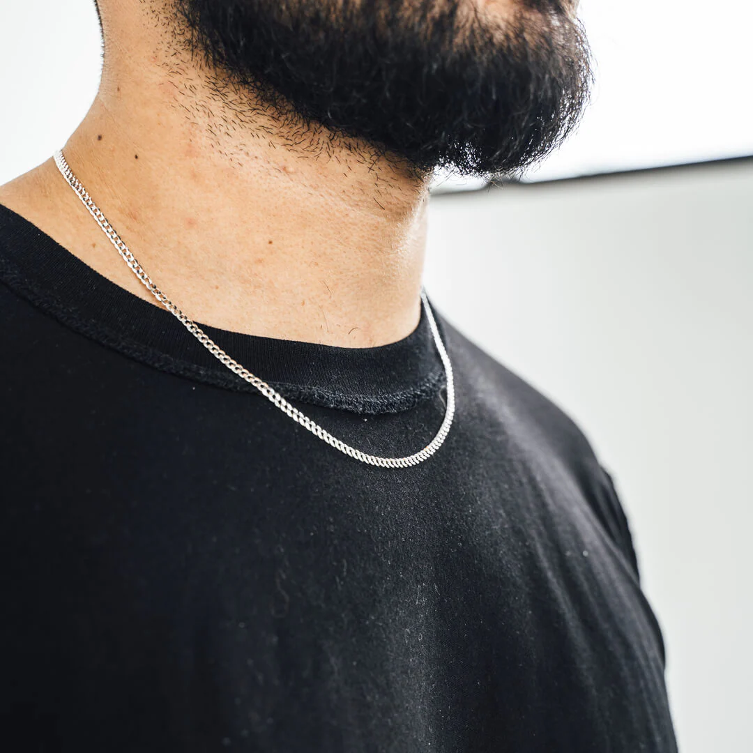 Silver Curb Link Chains