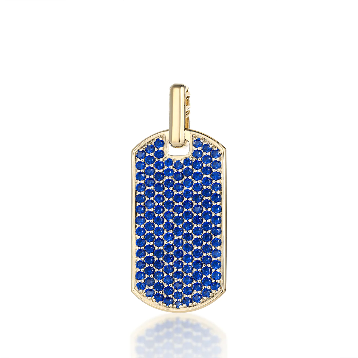 Diamond Dog Tag Pendant