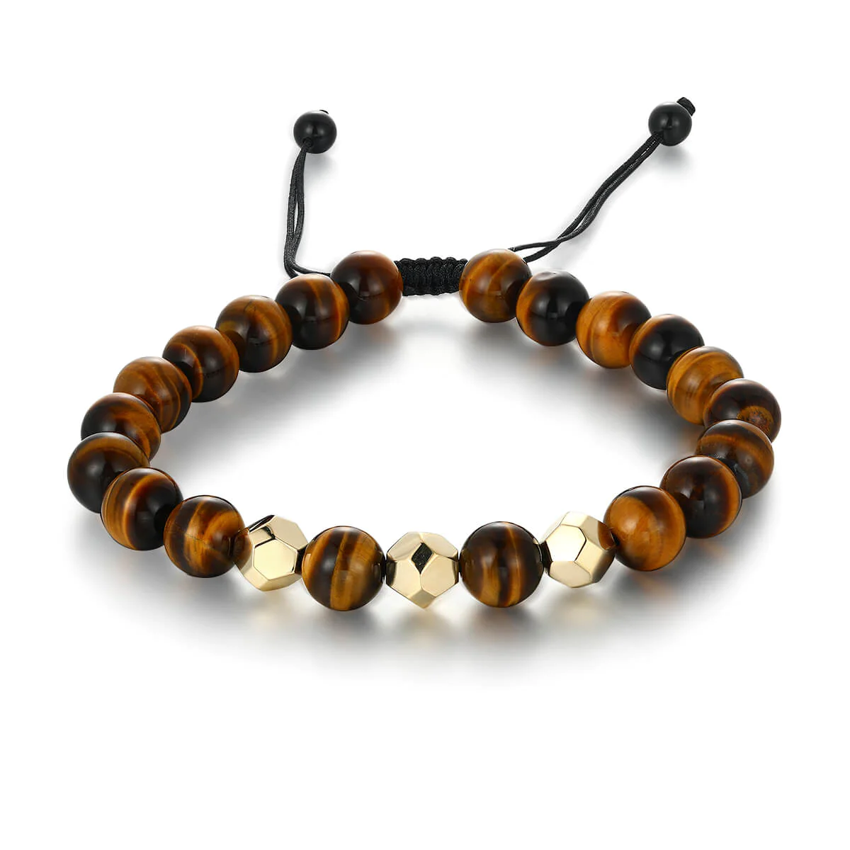 Gold & Tiger Eye Bead Bracelet