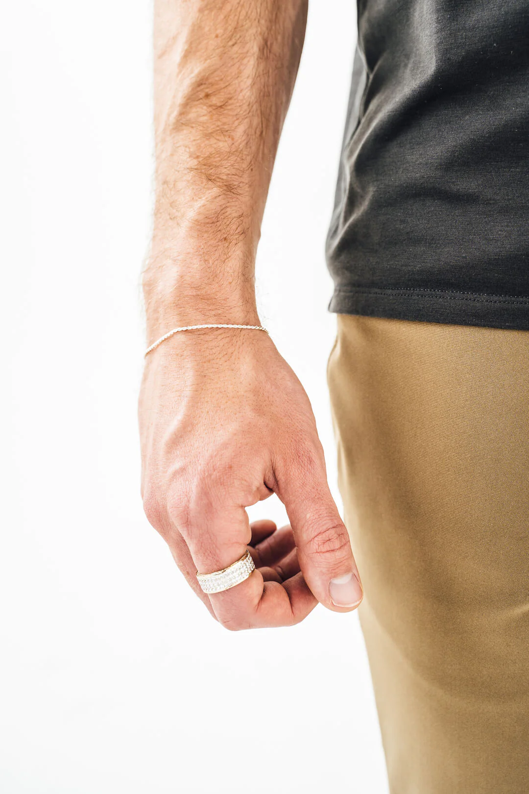 Sterling Silver Diamond Cut Rope Bracelet