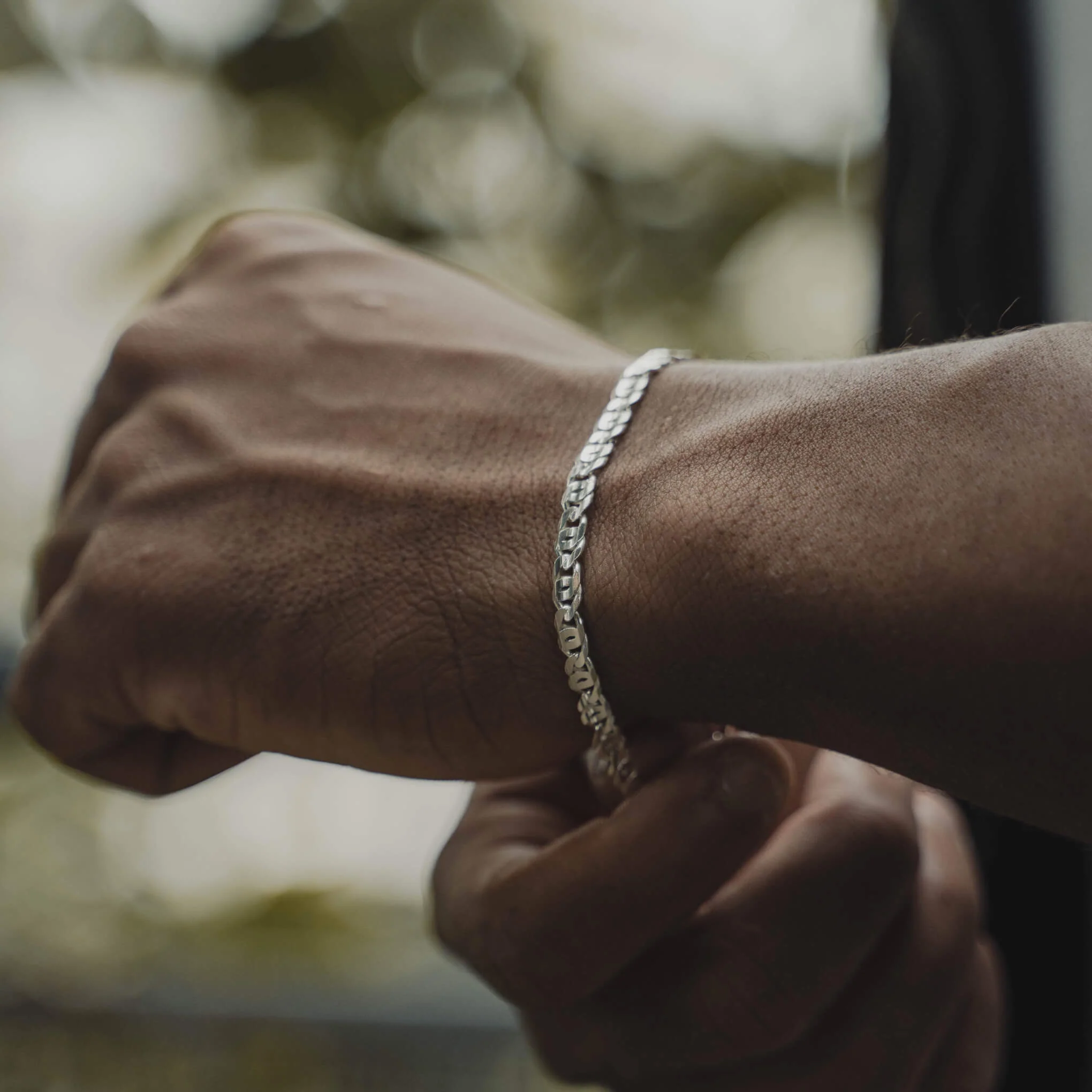 Sterling Silver Tiger Eye Bracelet