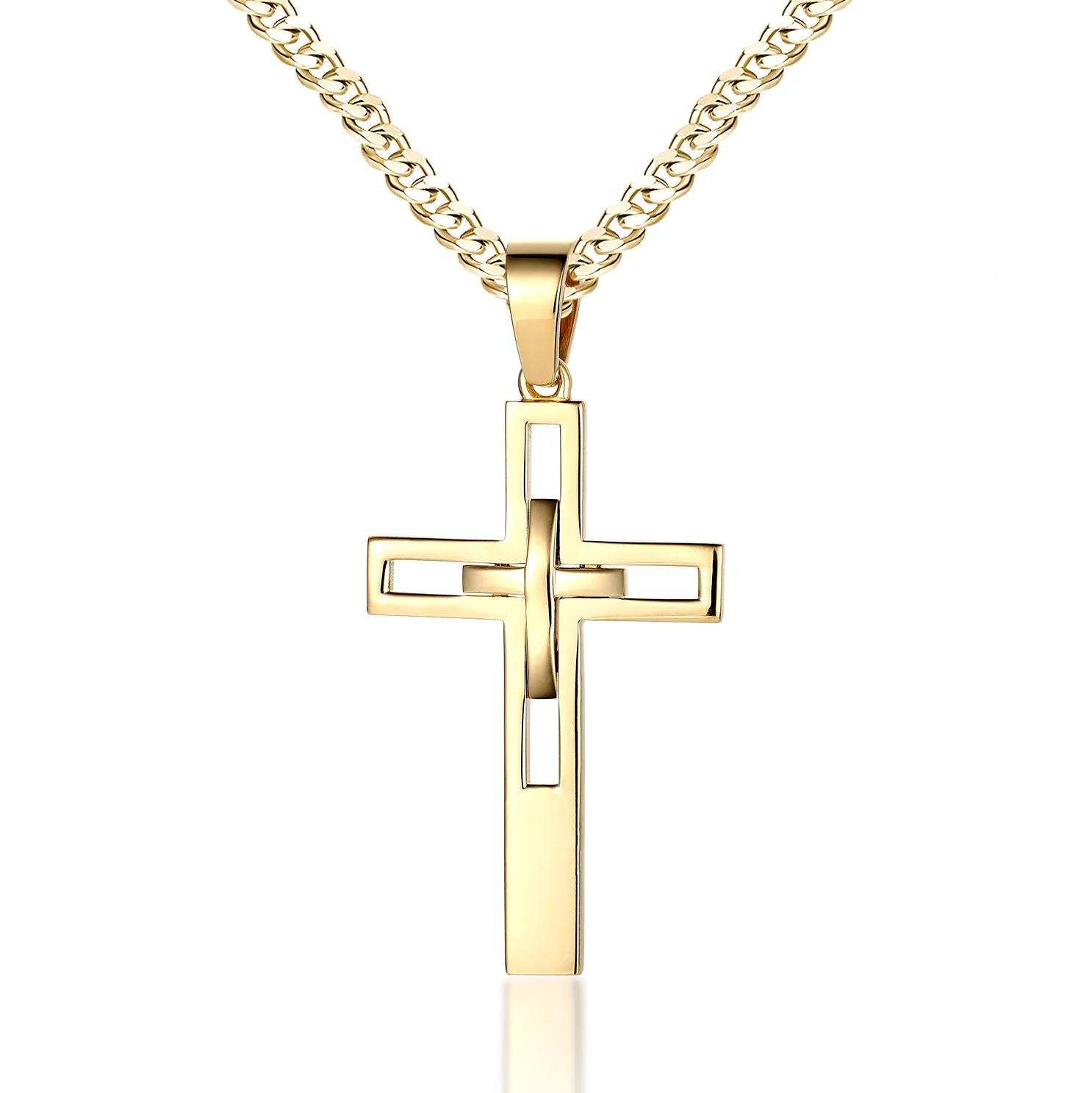 Interlocked Cross Pendant