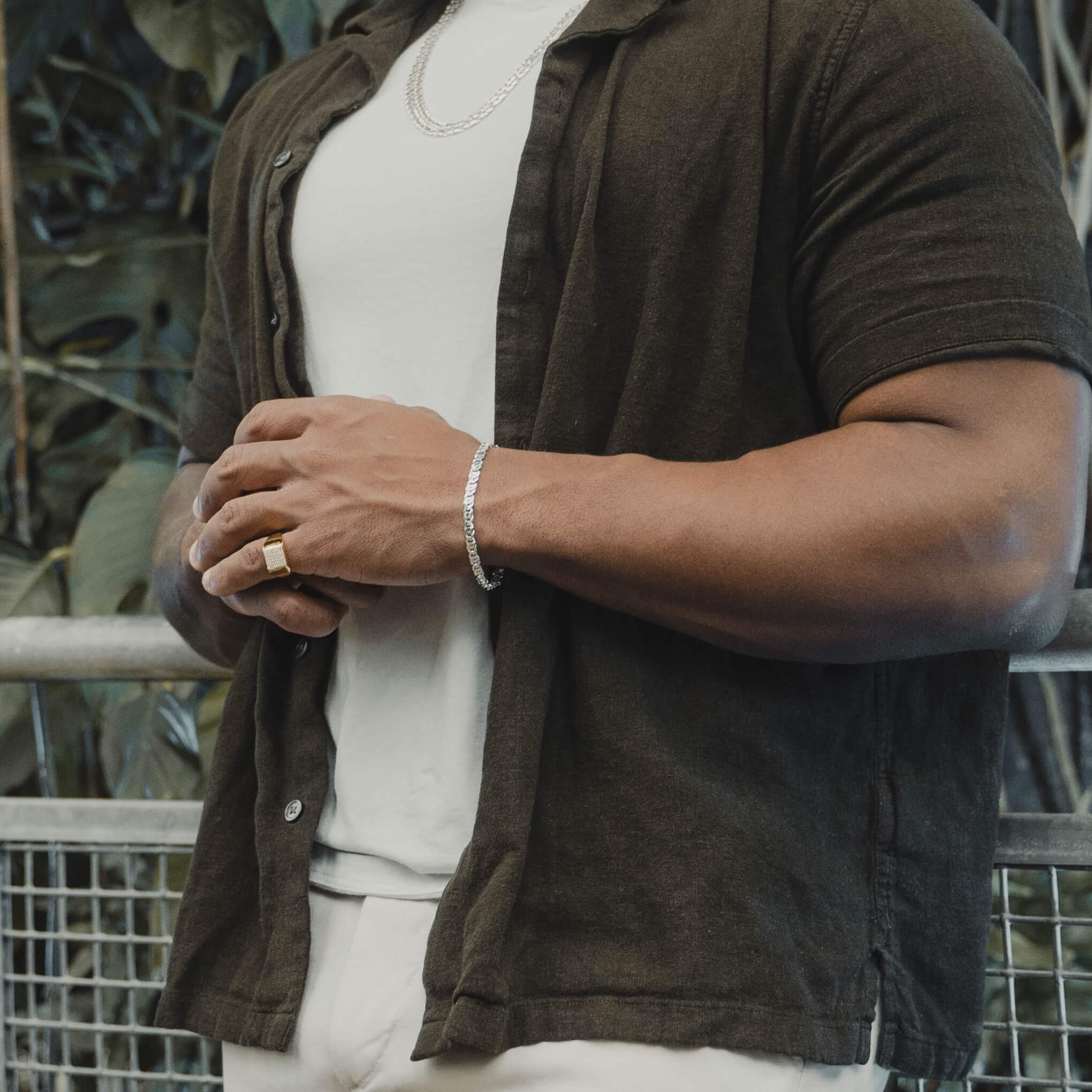 Sterling Silver Tiger Eye Bracelet