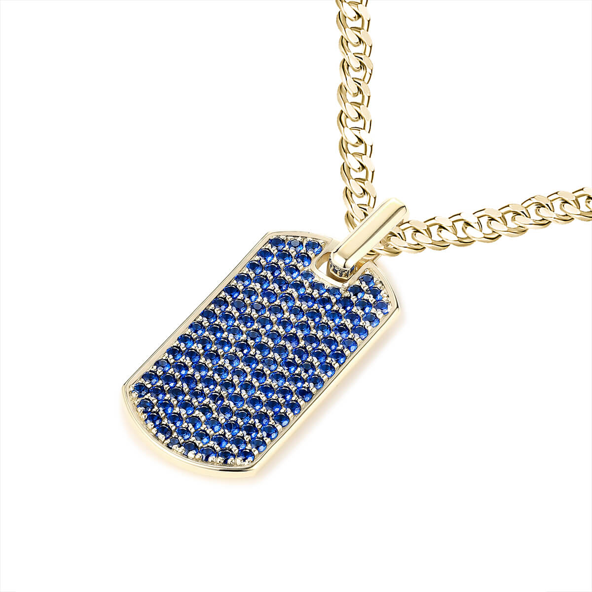 Diamond Dog Tag Pendant