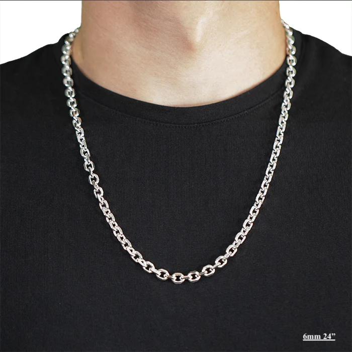 Sterling Silver Heavy Link Chain