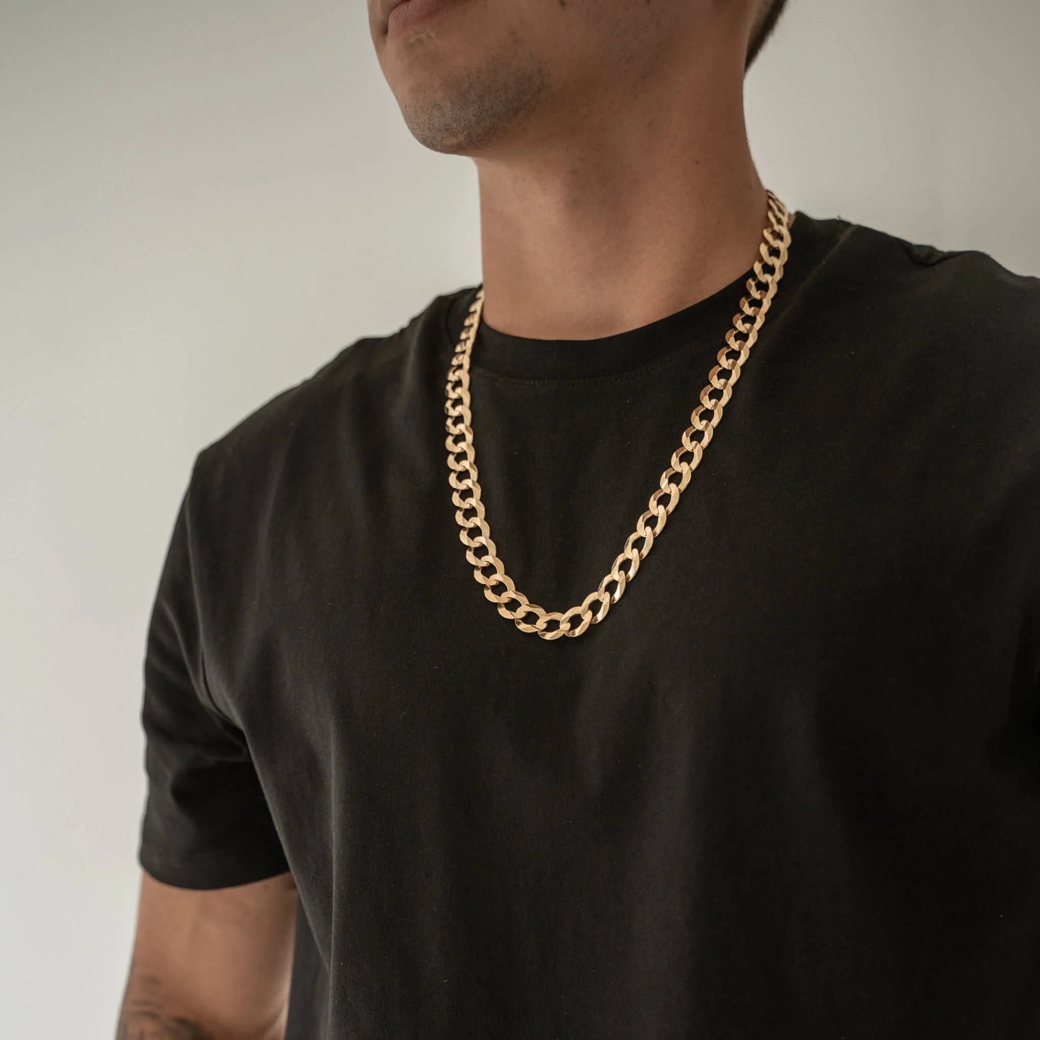 Solid Gold Curb Link Chains