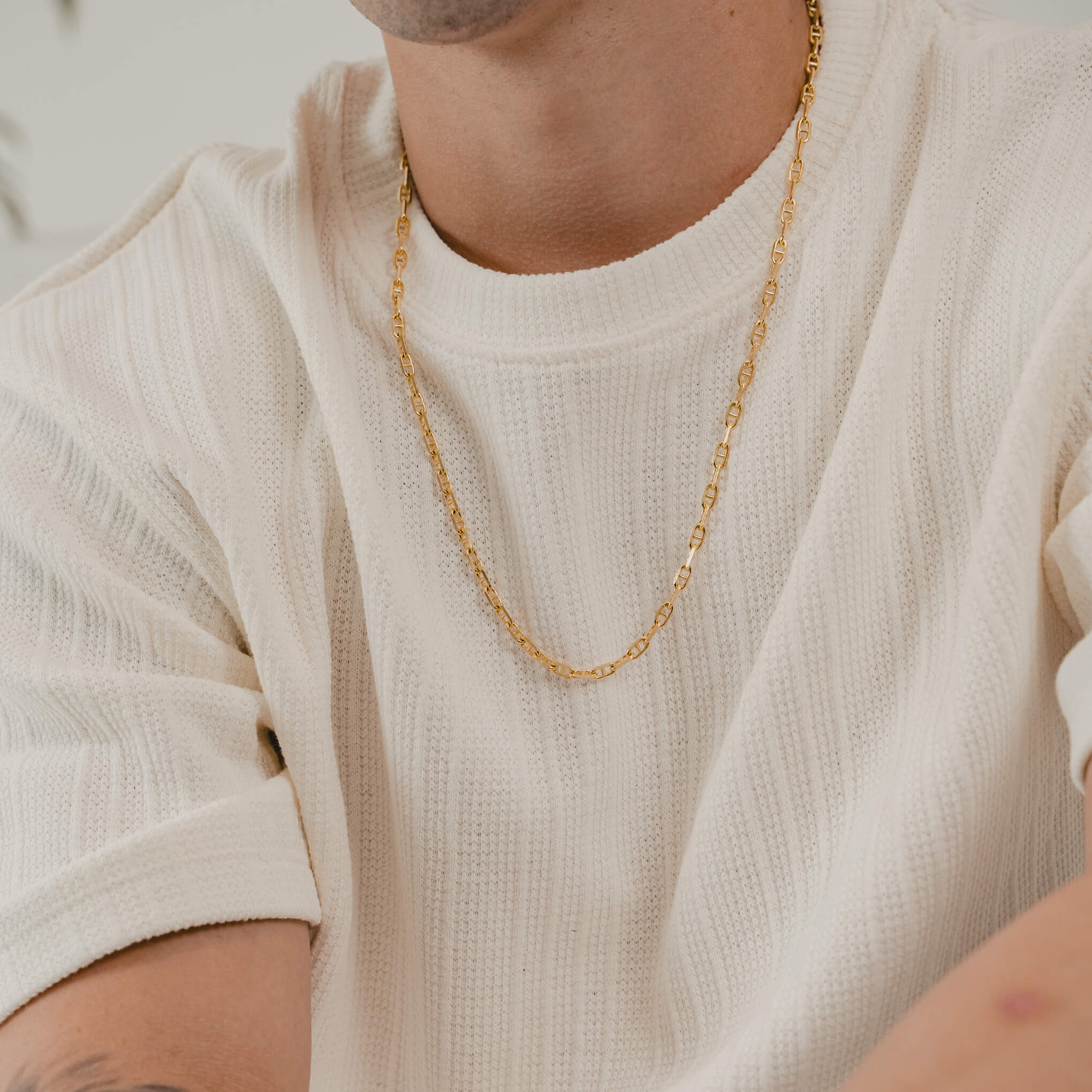 Gold Anchor Link Chain