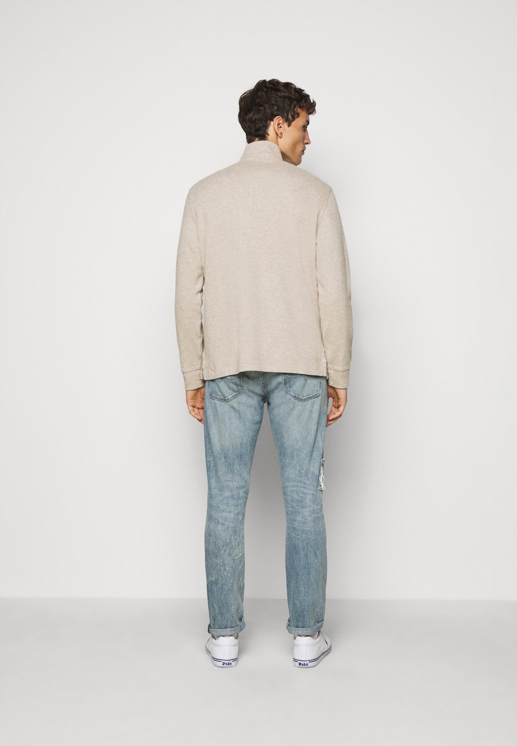 Polo Ralph Lauren LONG SLEEVE - Jumper - tuscan beige heat/beige
