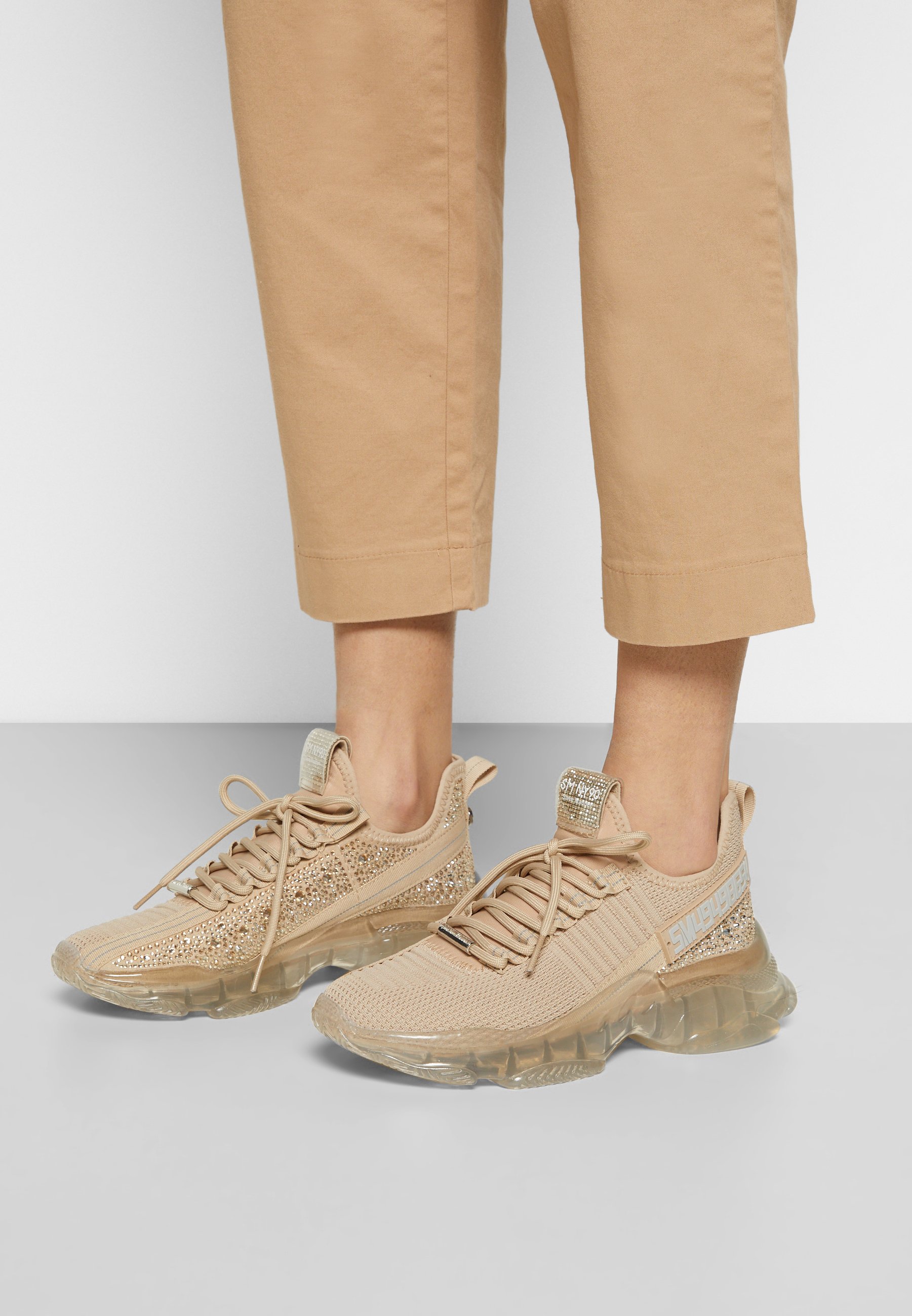 Steve Madden MAXILLA - Trainers - rose gold/beige