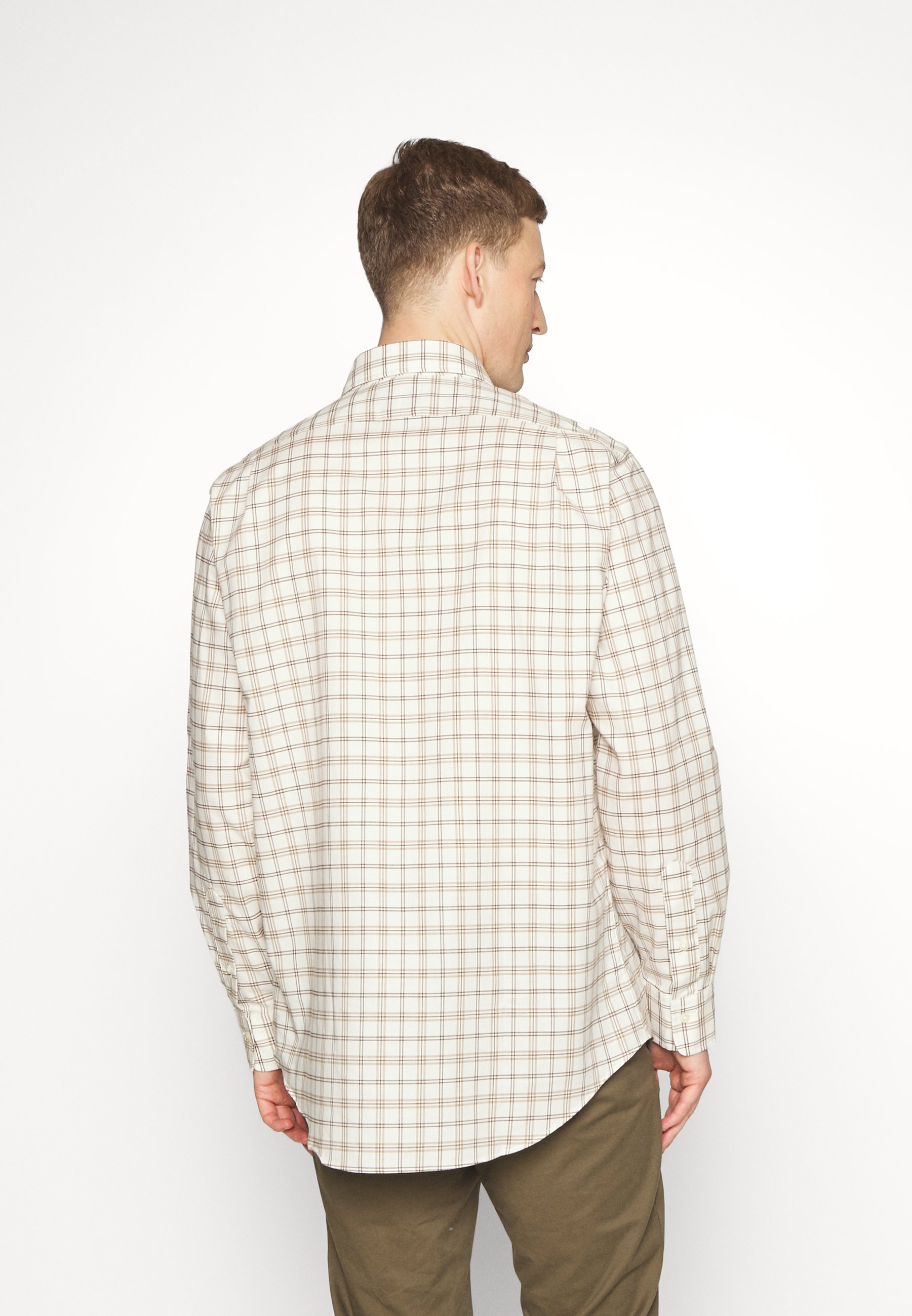 Polo Ralph Lauren LONG SLEEVE SPORT - Shirt - cream/brown/multi/beige