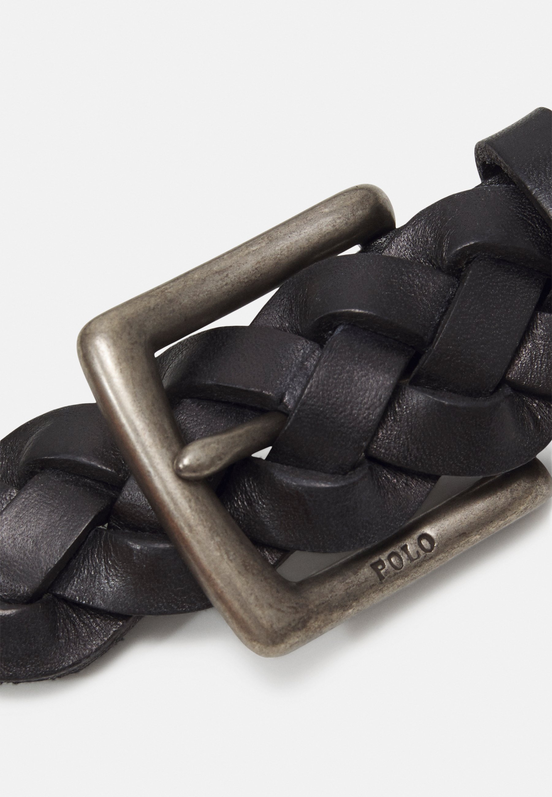 Polo Ralph Lauren BRAIDED CALFSKIN BELT - Belt - black