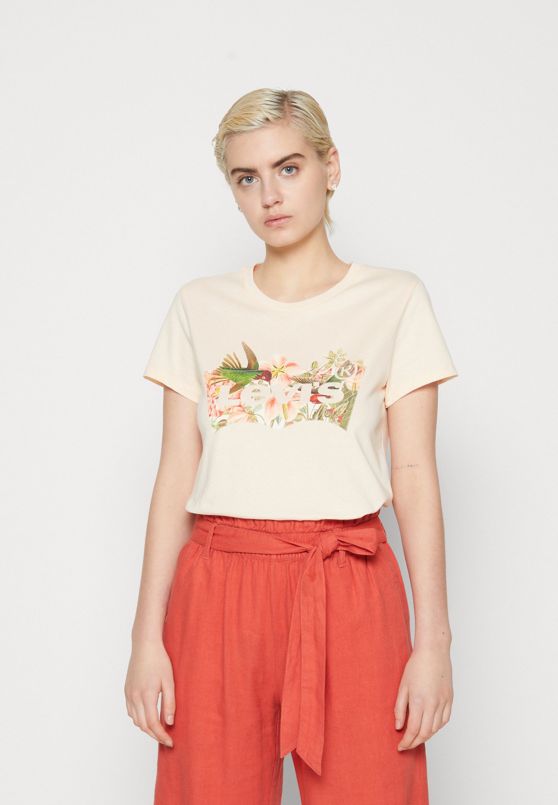 Levi's® THE PERFECT TEE - Print T-shirt - peach puree/light pink