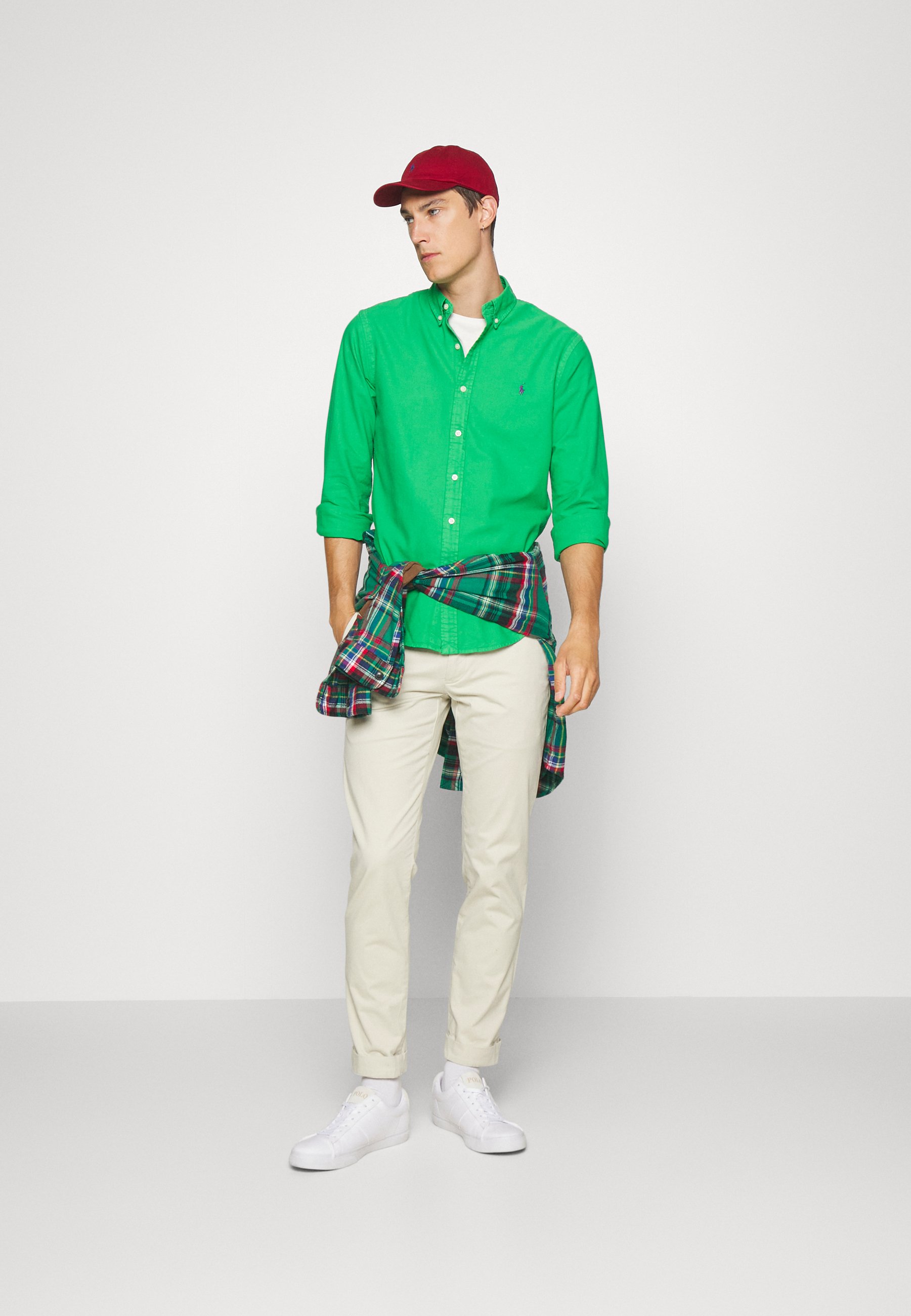 Polo Ralph Lauren LONG SLEEVE SPORT - Shirt - preppy green/green