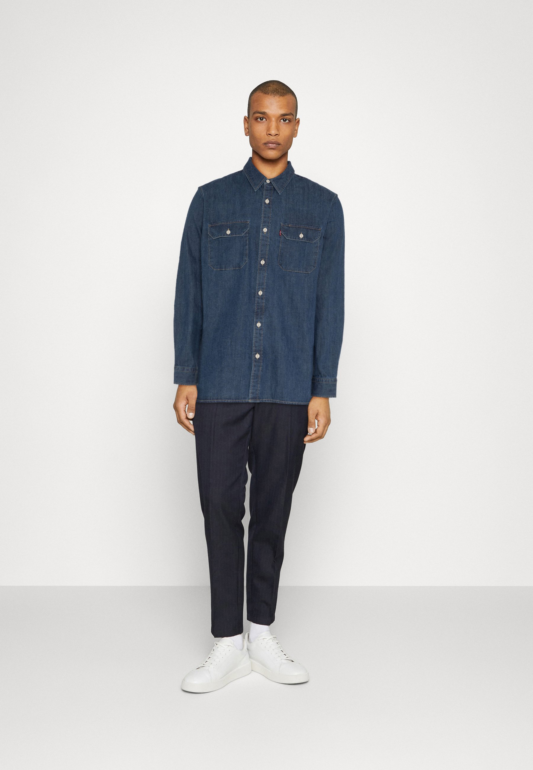 Levi's® JACKSON WORKER - Shirt - sterling dark/dark-blue denim