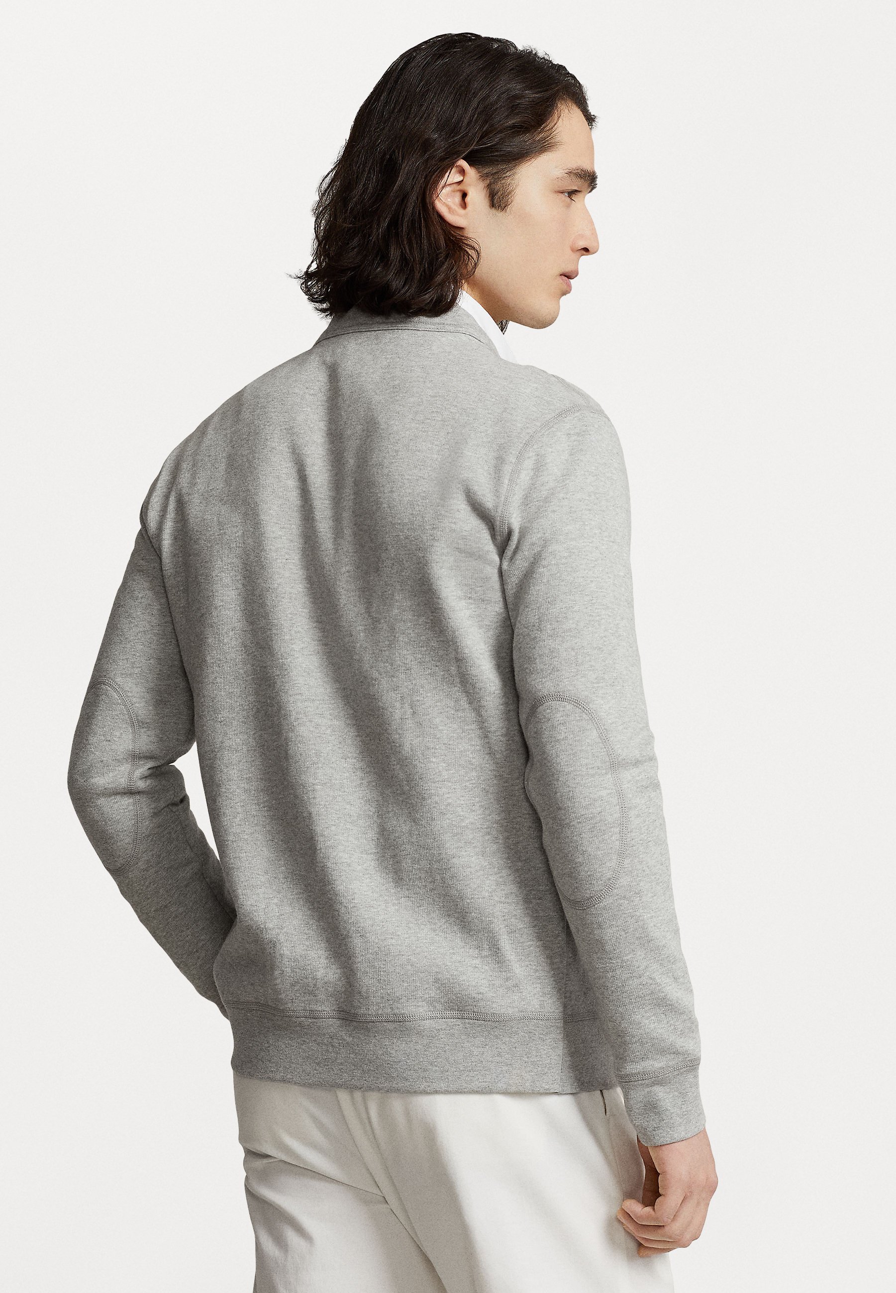 Polo Ralph Lauren LONG SLEEVE - Zip-up sweatshirt - light gray/light grey