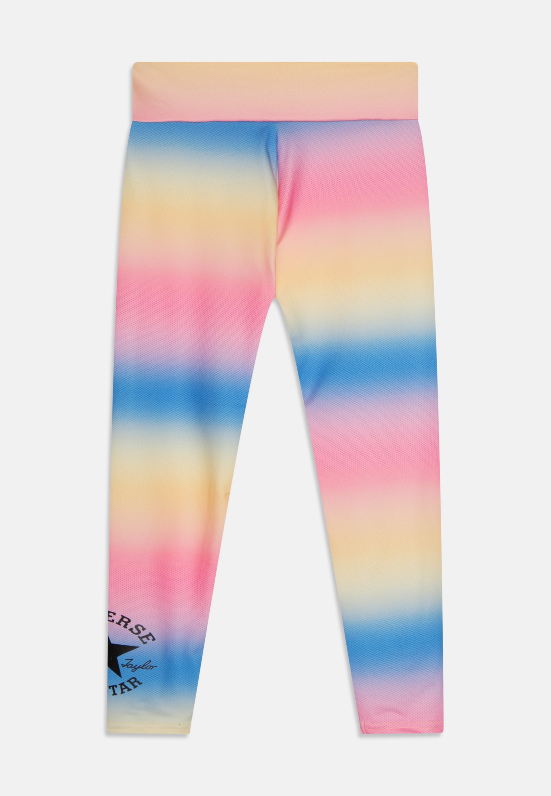 Converse HIGH RISE PRINTED - Leggings - Trousers - sunny/multi-coloured