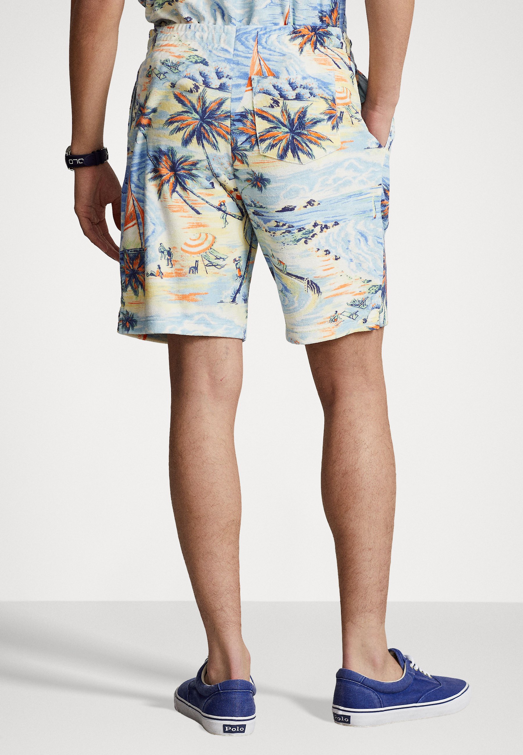 Polo Ralph Lauren TROPICAL-PRINT TERRY SHORT - Shorts - multi-coloured