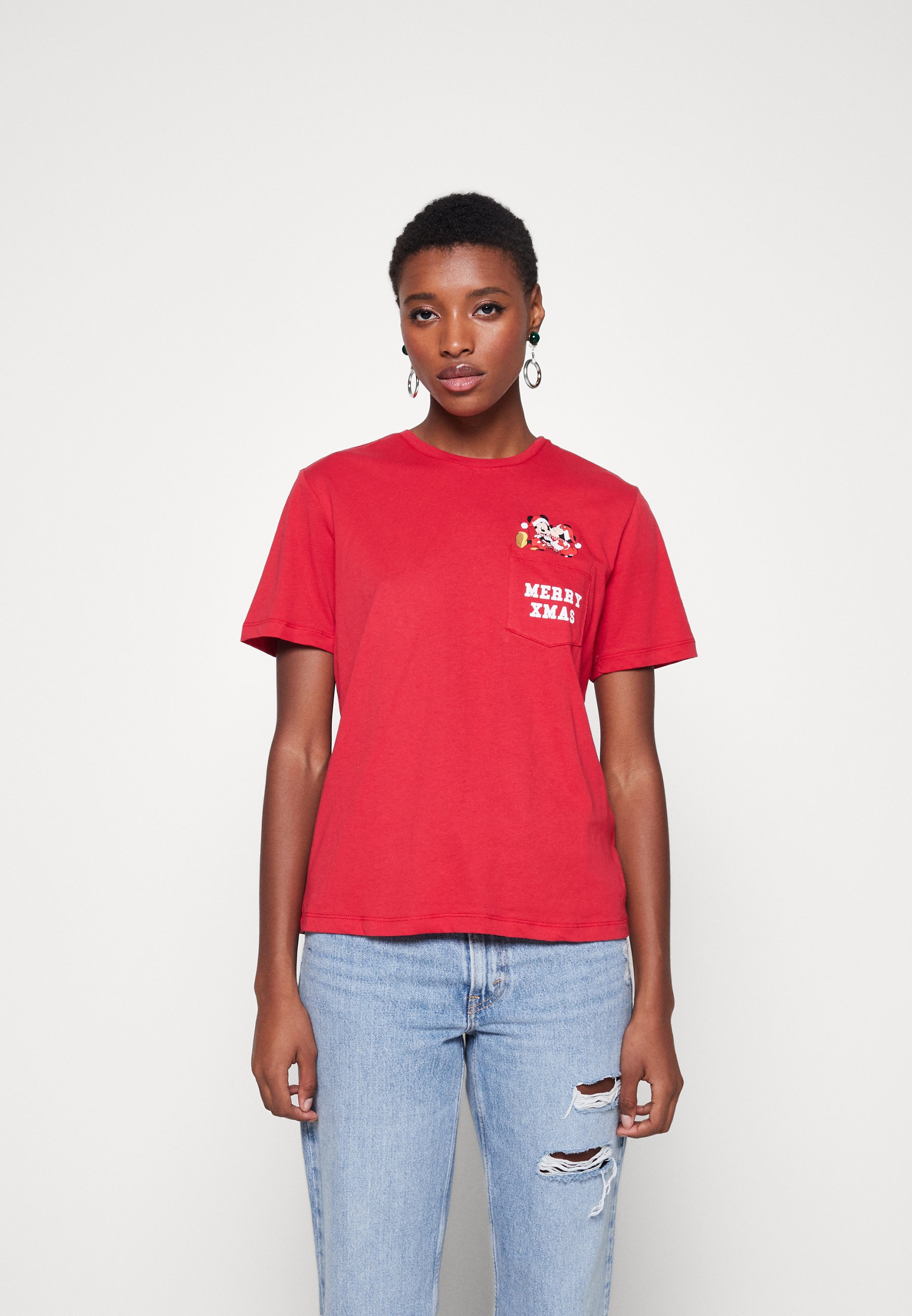 ONLY ONLDISNEY CHRISTMAS BOX - Print T-shirt - chili pepper kiss/red