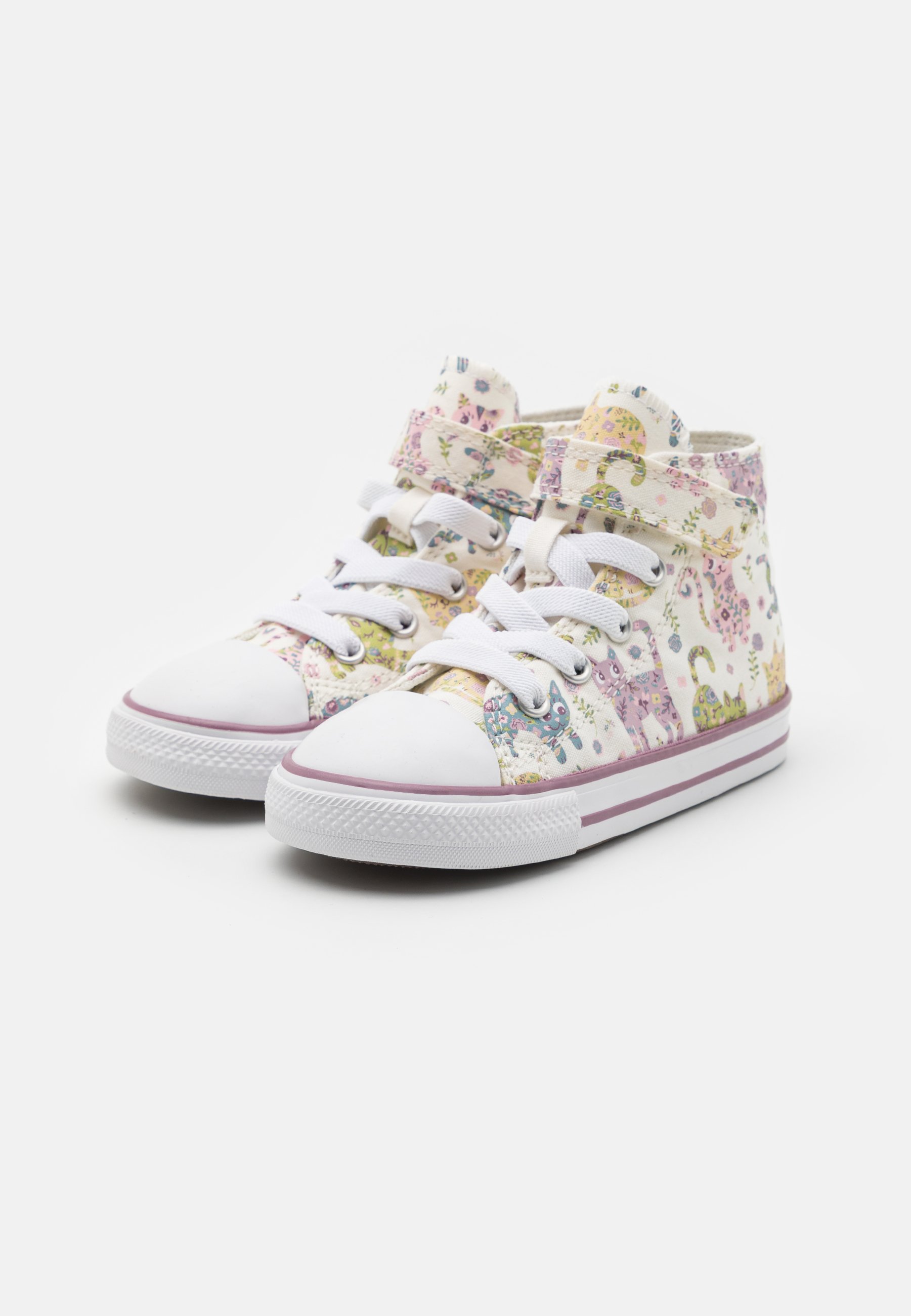 Converse CHUCK TAYLOR ALL STAR UNISEX - Baby shoes - vintage white/dreamy dahlia/white