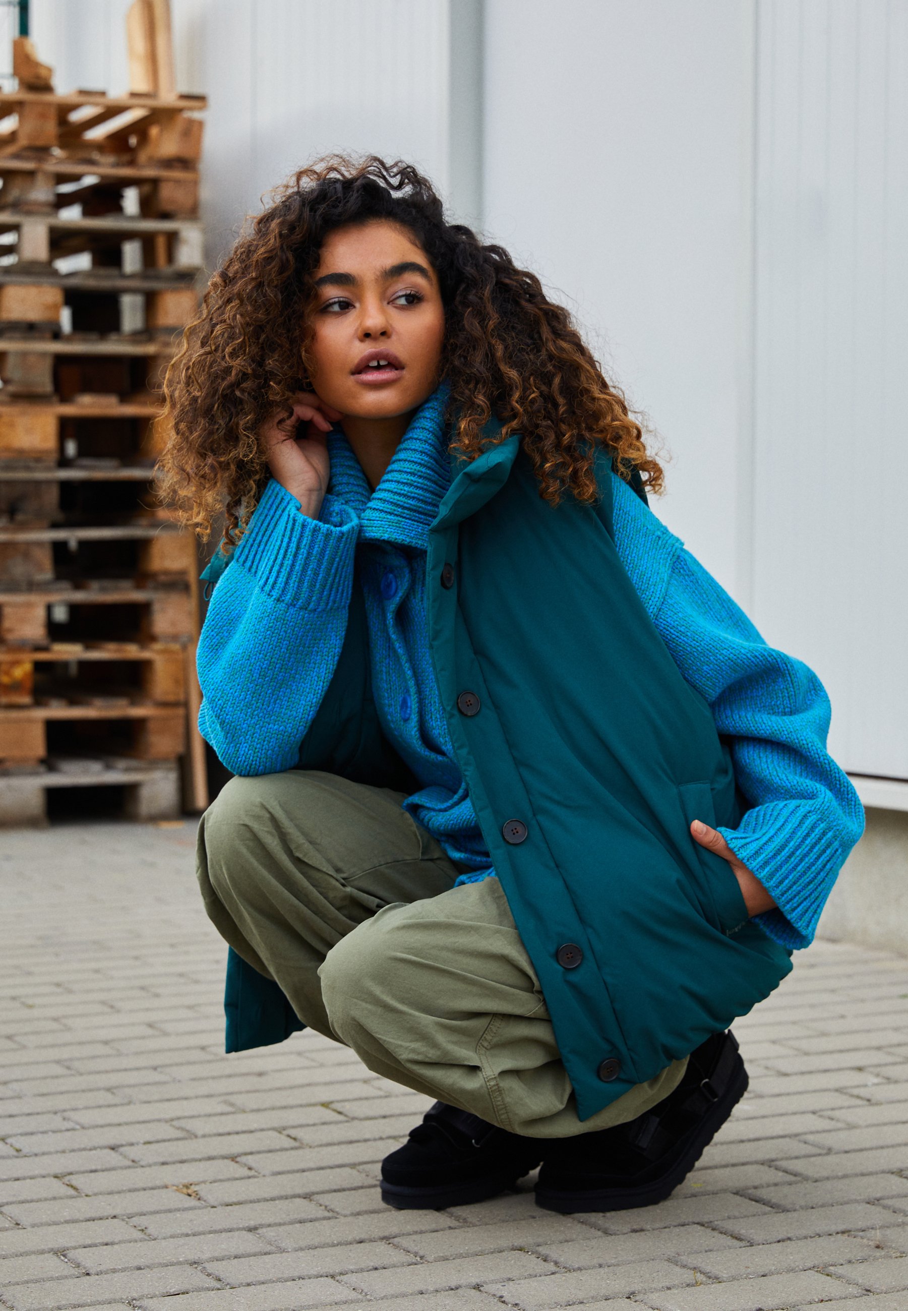 Levi's® PUFFER VEST - Waistcoat - deep sea moss/green