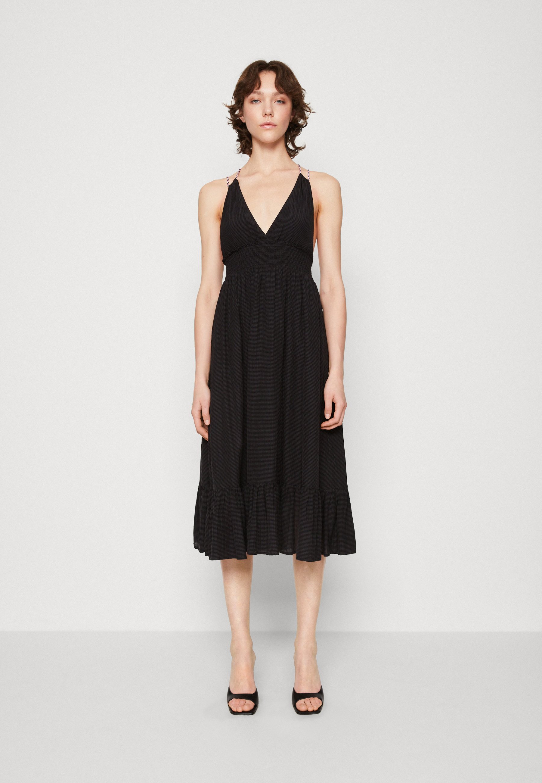 Scotch & Soda SMOCK WAISTBAND DRESS - Day dress - black