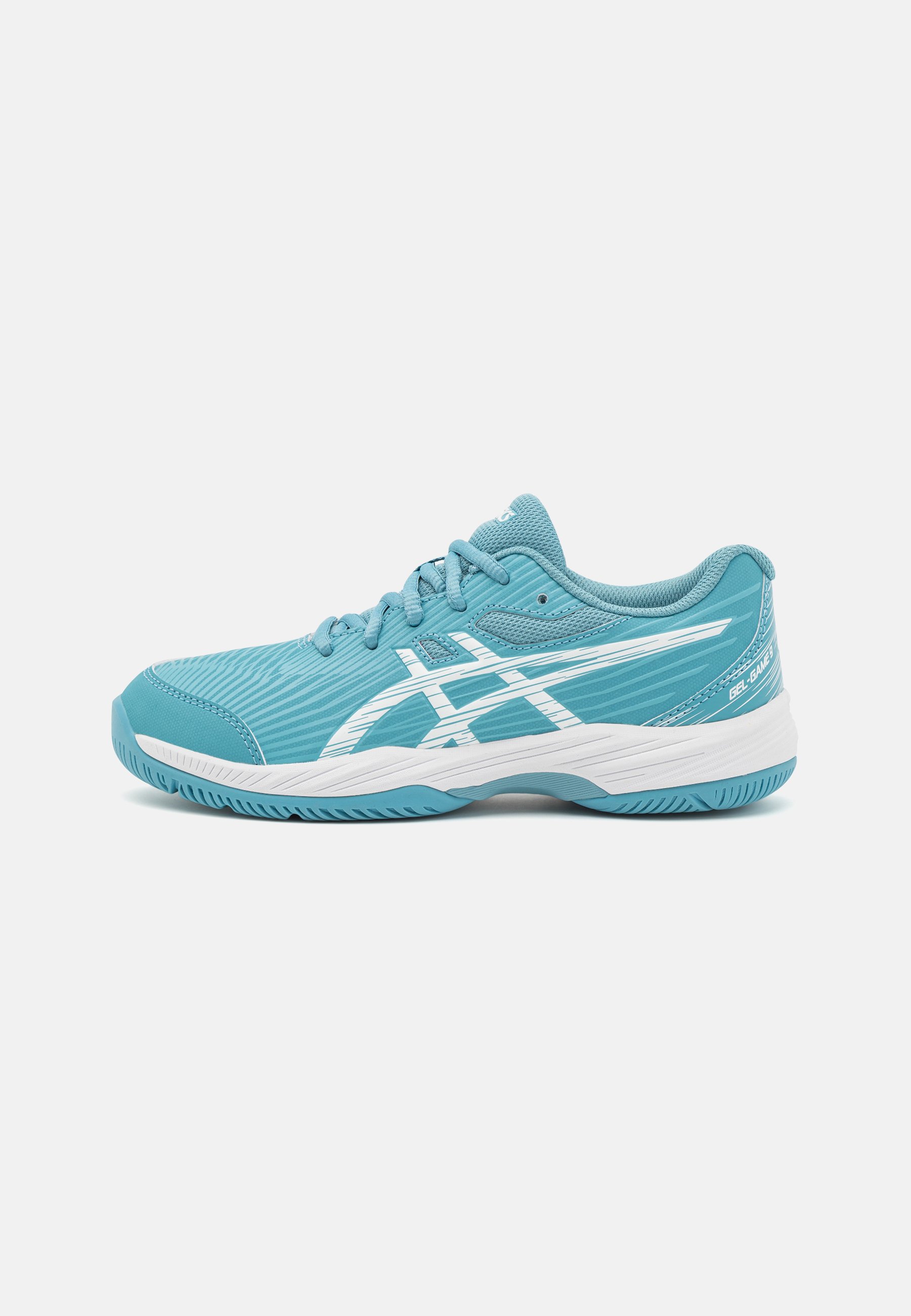 ASICS GEL-GAME 9 UNISEX - Multicourt tennis shoes - gris blue/white/blue