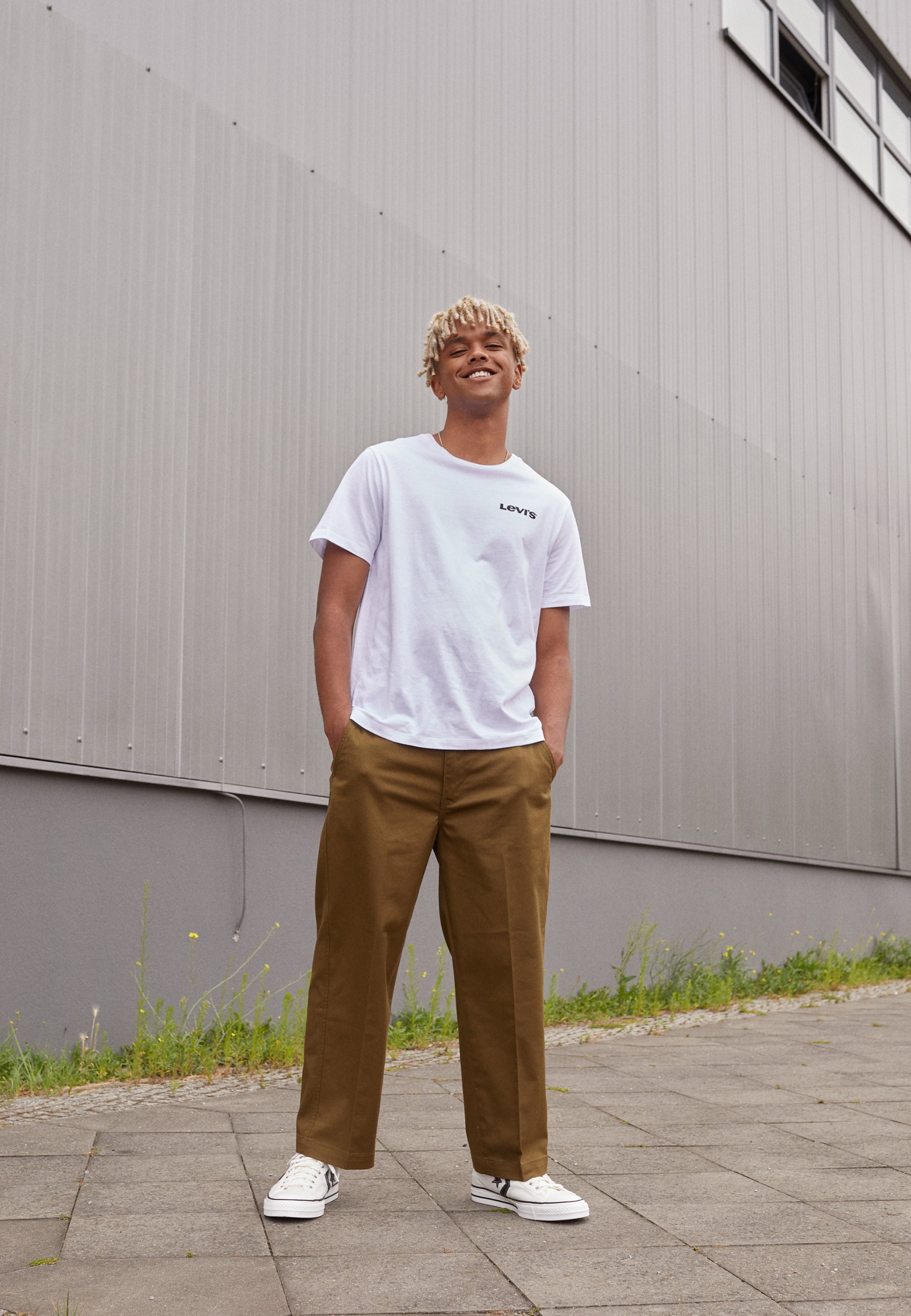 Levi's® STA PREST WLC II - Trousers - dark olive/olive