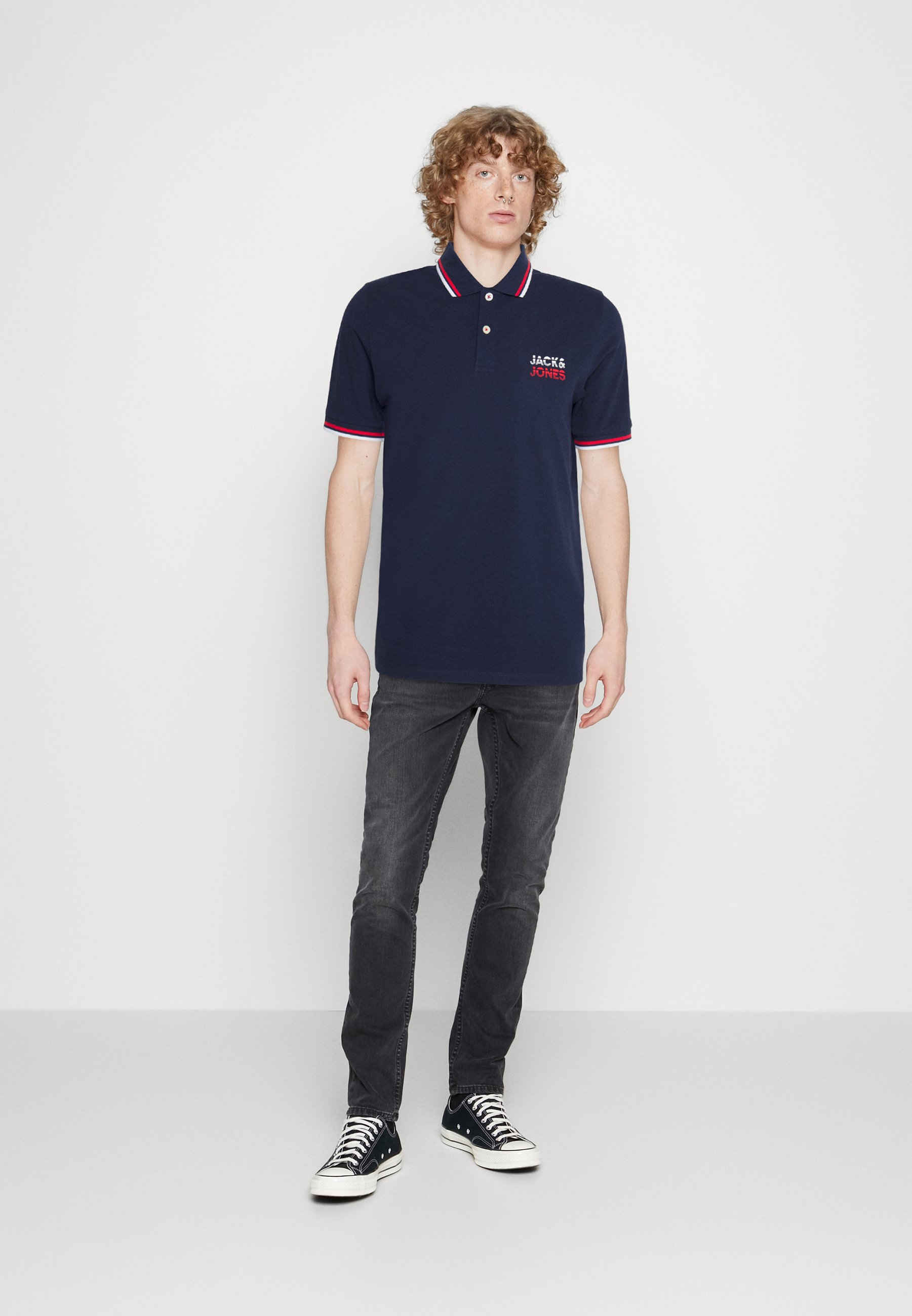 Jack &Jones JJATLAS - Polo shirt - navy blazer/dark blue