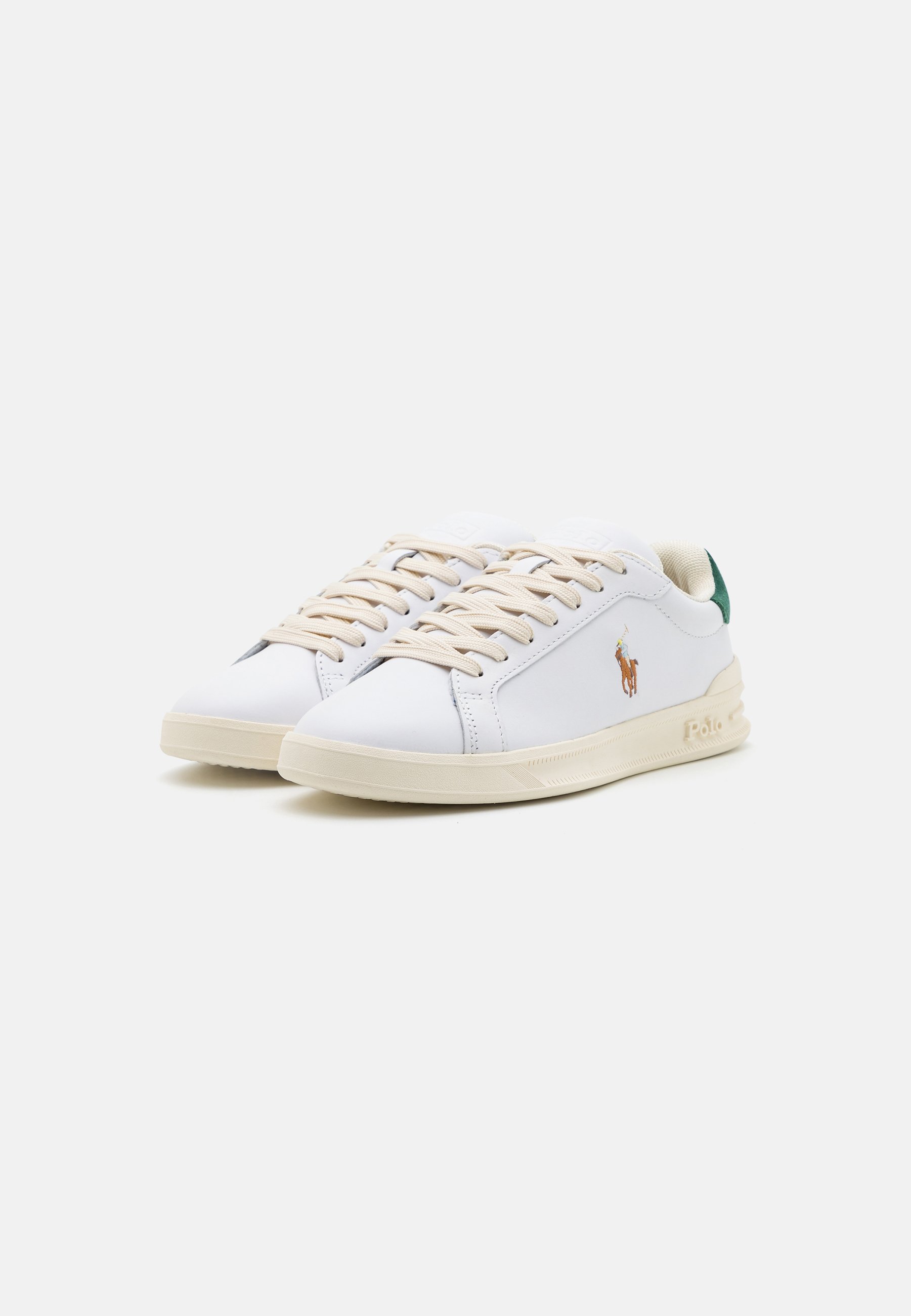 Polo Ralph Lauren LACE UNISEX - Trainers - white/college green/white