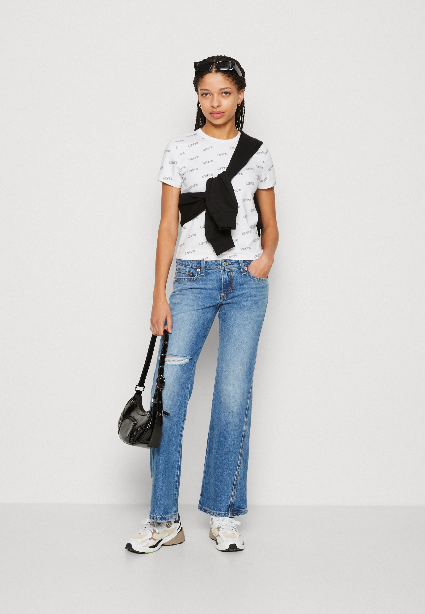 Levi's® NOUGHTIES BOOT - Bootcut jeans - see no more/destroyed denim
