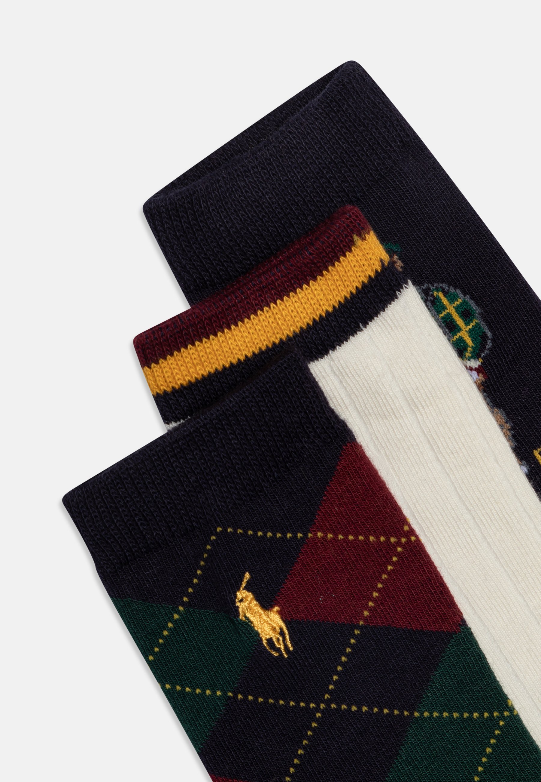 Polo Ralph Lauren CAMBRIDGE CREW UNISEX 3 PACK - Socks - navy/ivory/multi-coloured/beige