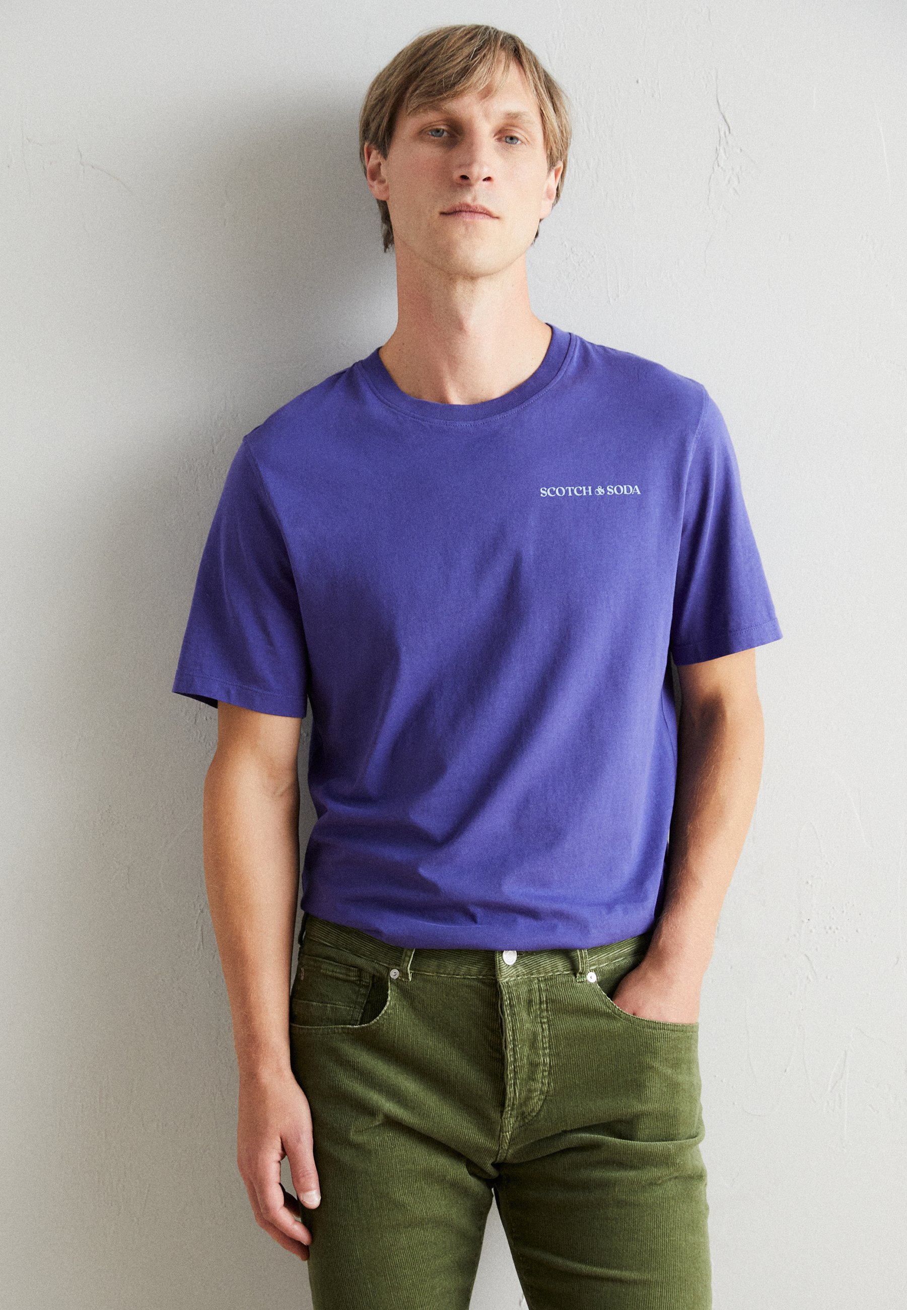 Scotch & Soda LOGO TEE - Basic T-shirt - navy blue/dark blue