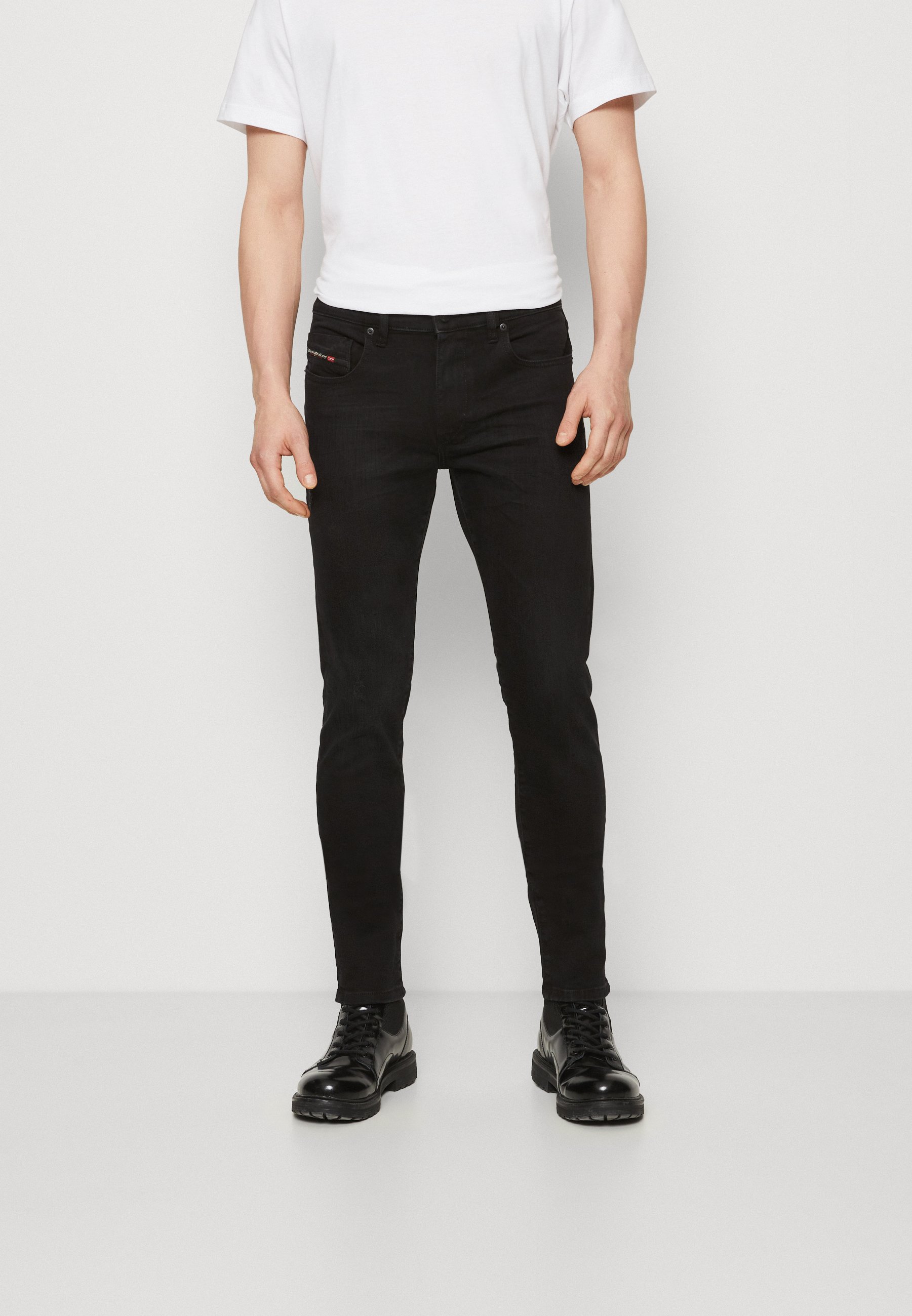 Diesel STRUKT - Slim fit jeans - black/gray/black denim