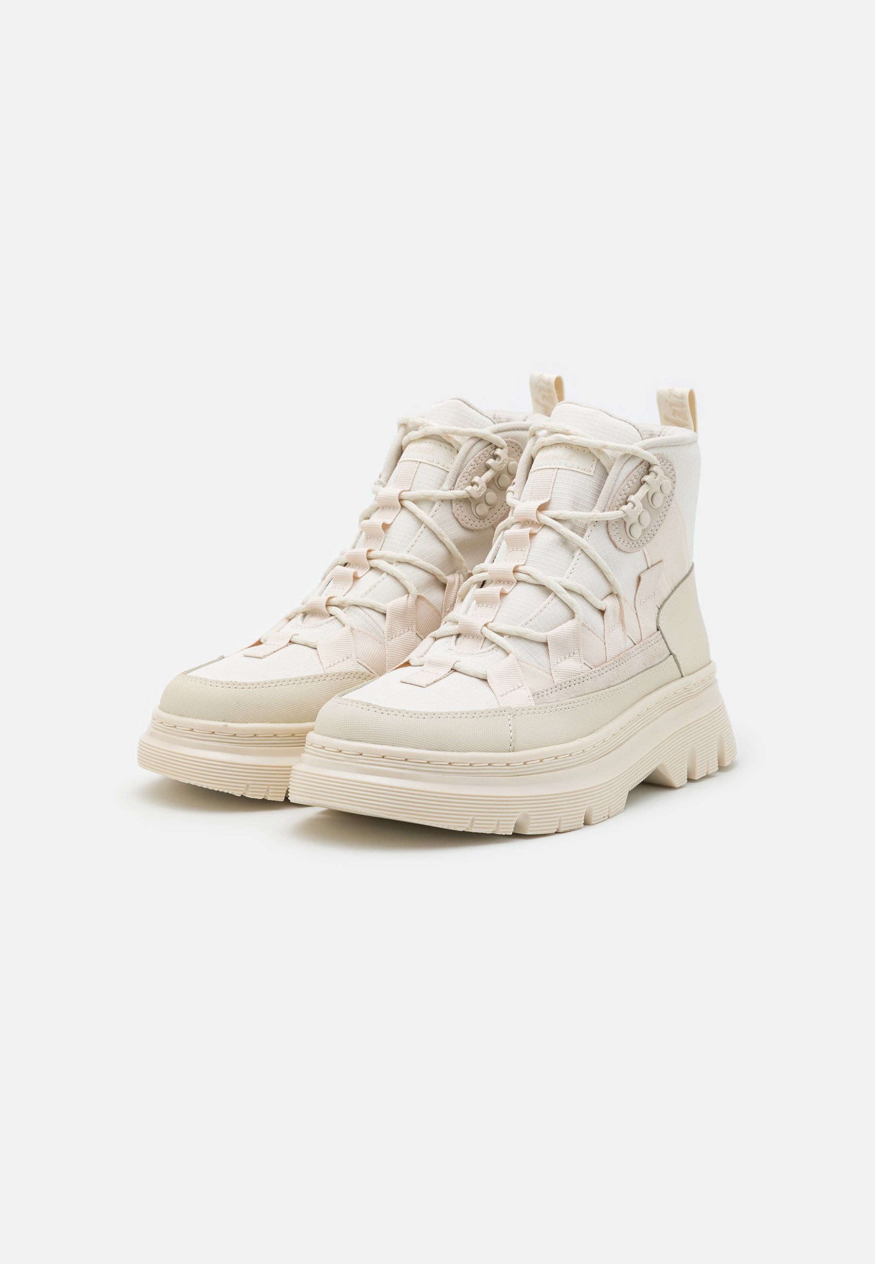 Dr. Martens BOURY UNISEX - Platform ankle boots - off white/natural/egret/bone/off-white